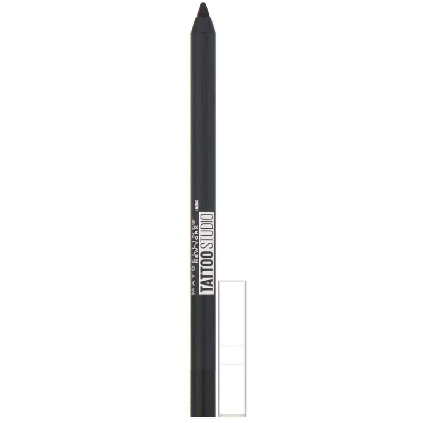 Maybelline, TattooStudio, Lápiz delineador en gel, 900 Ónix profundo, 12 g (0,04 oz)