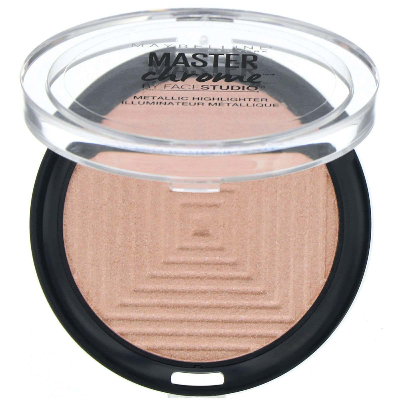 Maybelline, Master Chrome, Iluminador metálico, Molten Peach (durazno fundido) 150, 5,6 g (0,19 oz)
