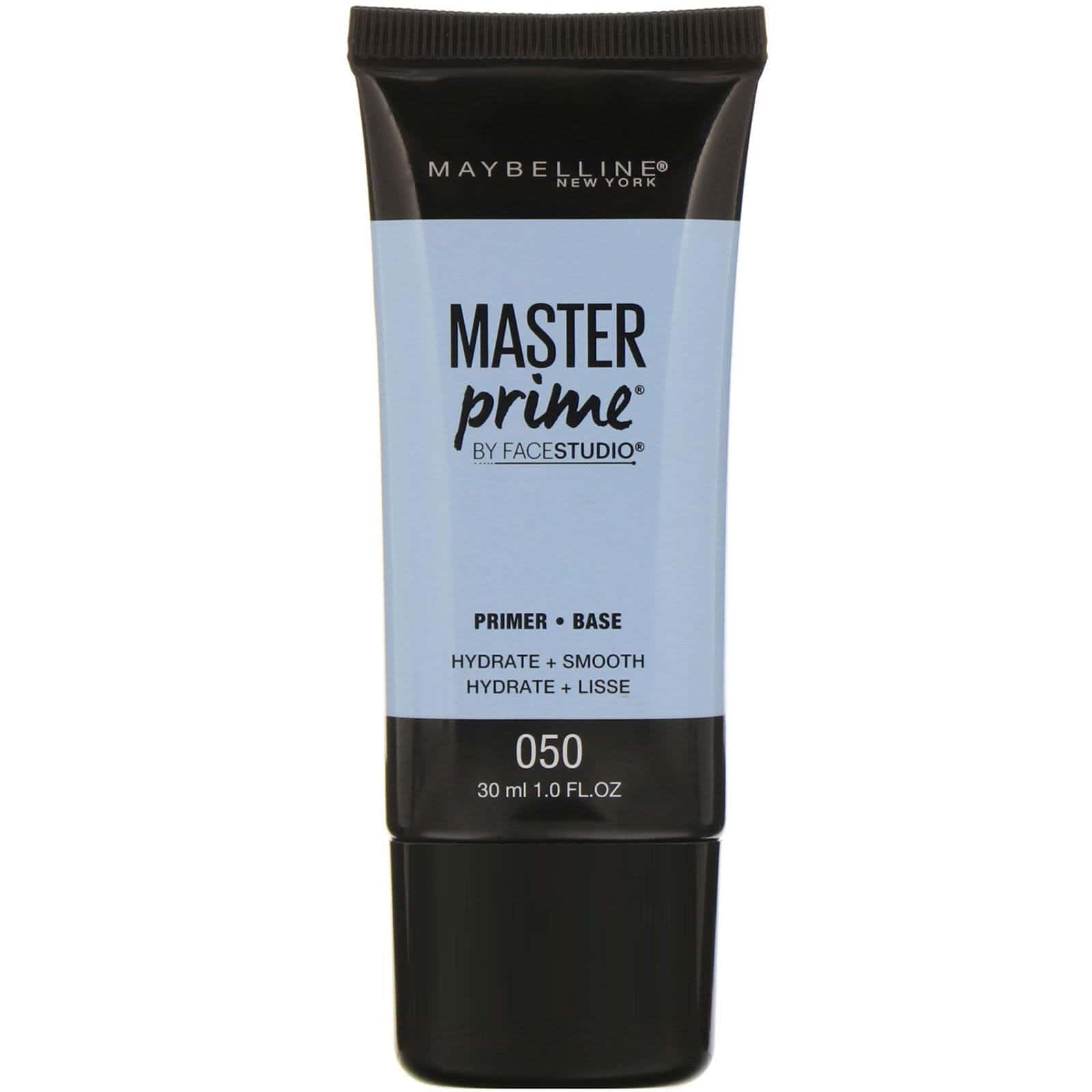 Maybelline, FaceStudio, Master Prime, Prebase de maquillaje, 050 Hidrata y suaviza, 30 ml (1 oz. líq.)