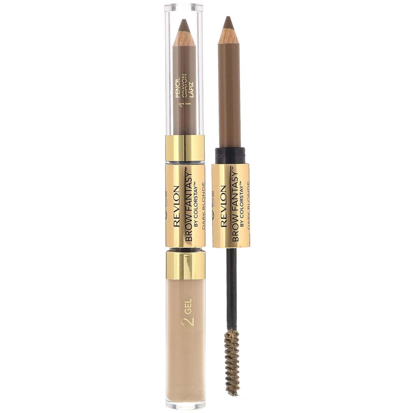 Revlon, ColorStay, Brow Fantasy, Rubio oscuro 104, 0,31 g (0,011 oz)/1,18 ml (0,04 oz. líq.)