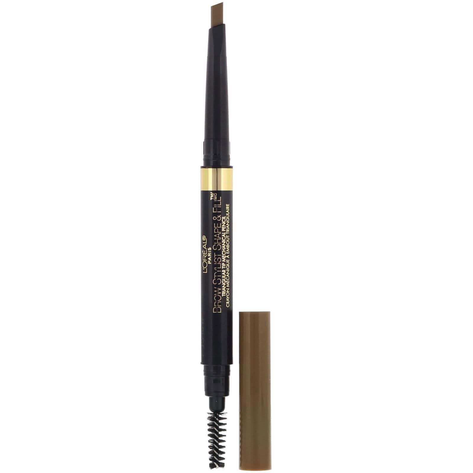 L'Oreal, Brow Stylist Shape & Fill, Lápiz para cejas, 405 Dark Blonde (rubio oscuro), 250 mg (0,008 oz)