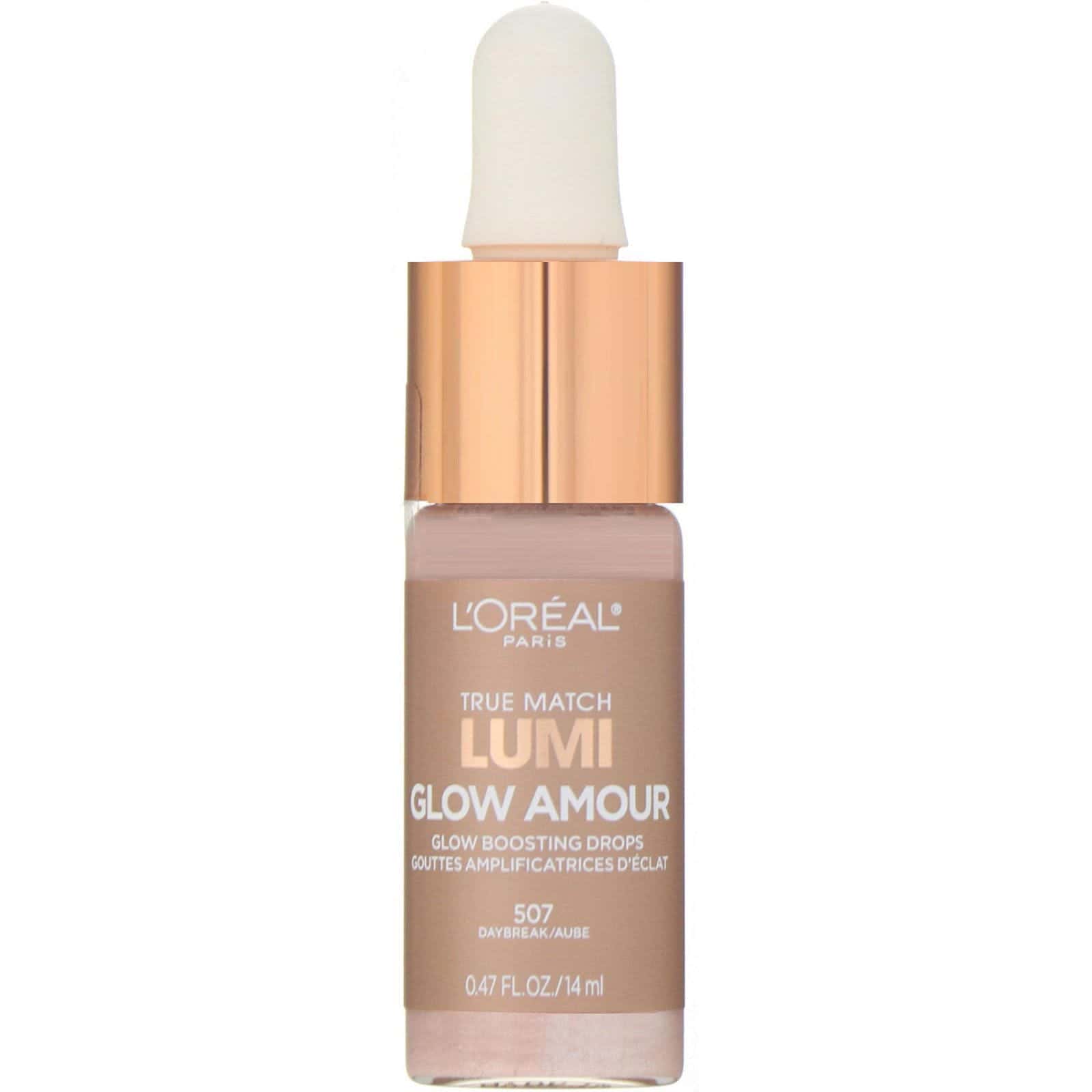 L'Oreal, True Match LUMI Glow Amour, Gotas iluminadoras, 507 Daybreak (rosado), 14 ml (0,47 oz. líq.)