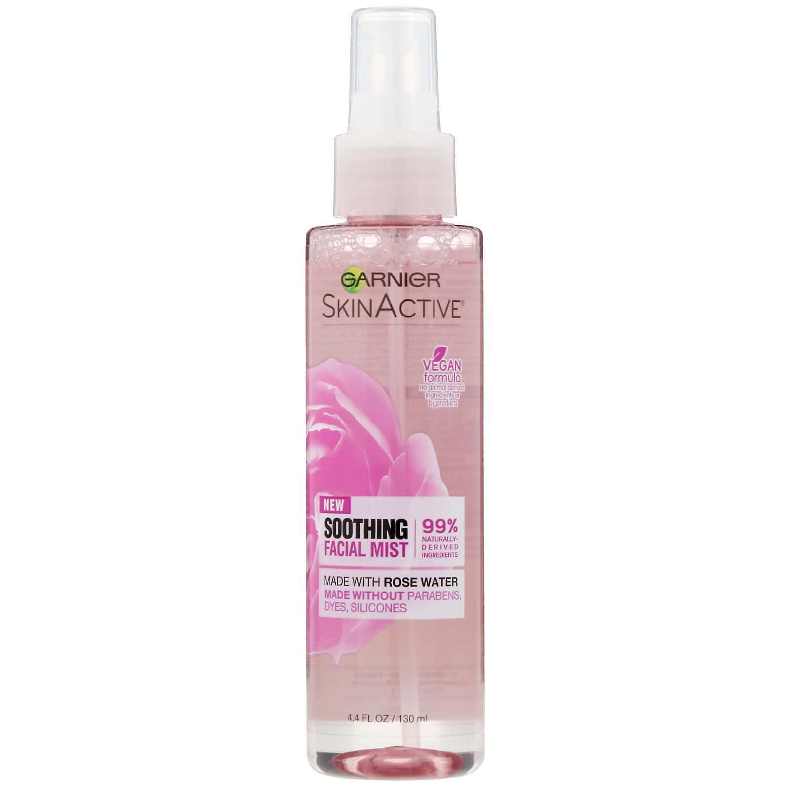 Garnier, SkinActive, Bruma facial relajante con agua de rosas, 130 ml (4,4 oz. líq.)