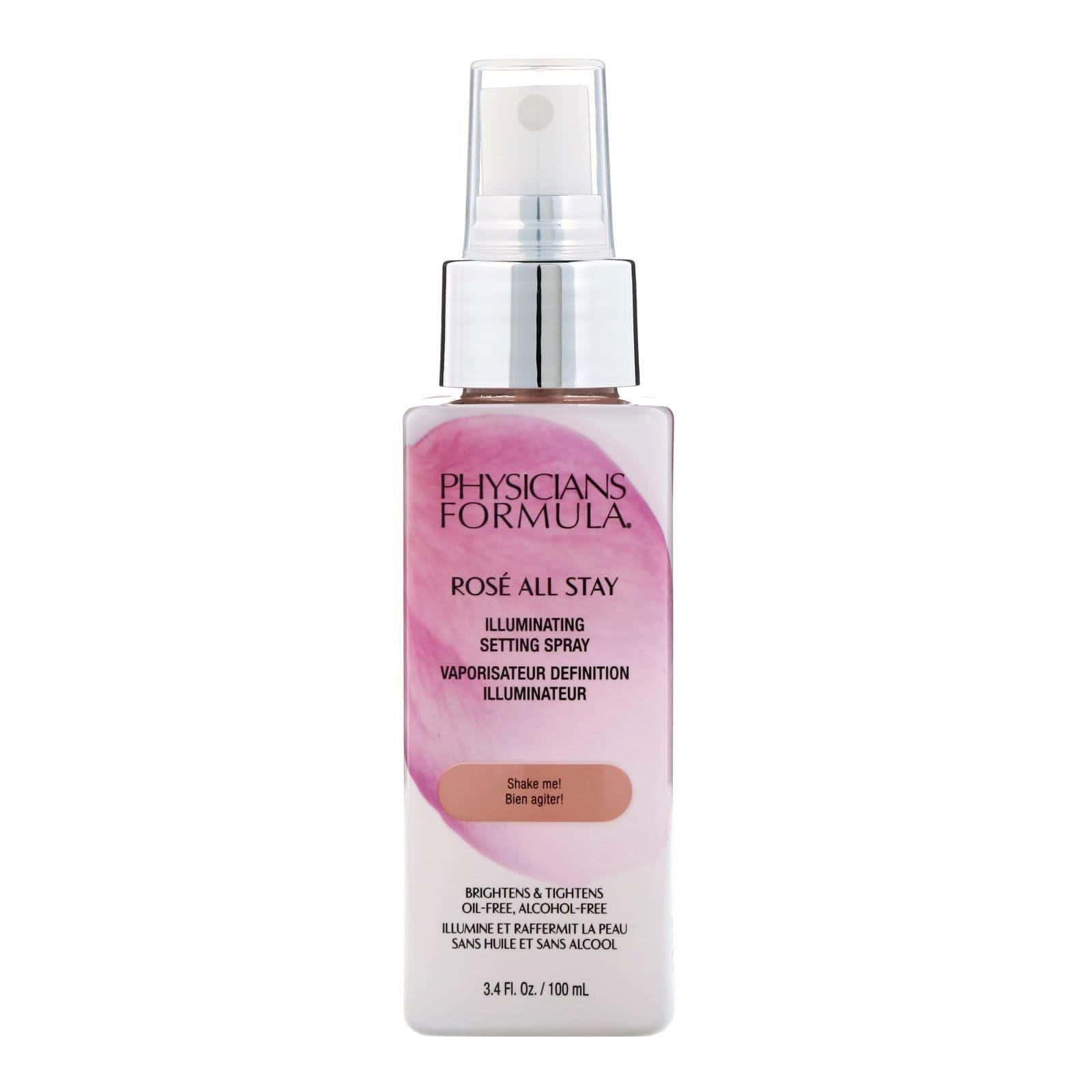 Physicians Formula, Rose All Stay, fijador de maquillaje iluminador en espray, 100 ml (3,4 oz. liq.)