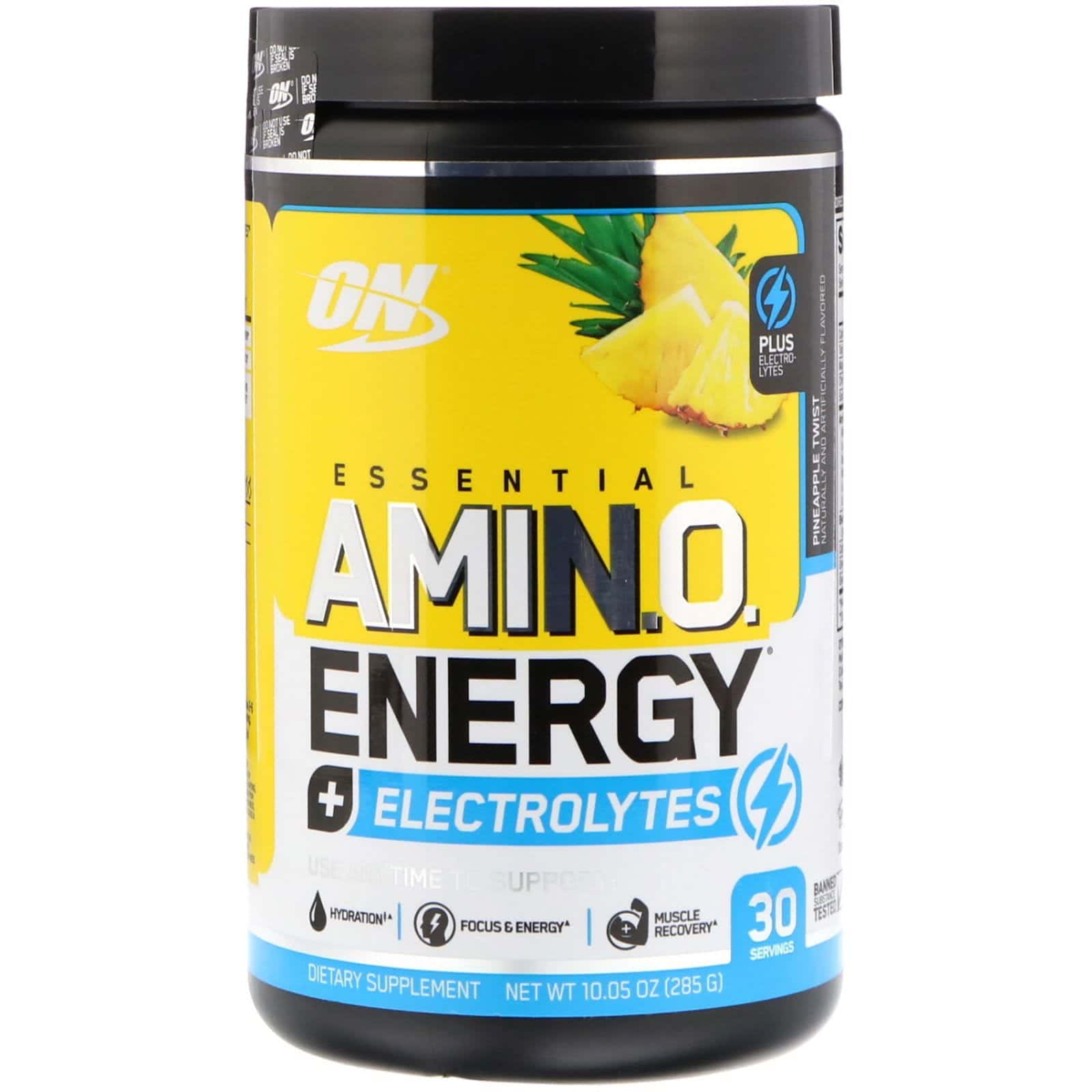 Optimum Nutrition, Energía amino esencial + electrolitos, toquecito de piña, 10.05 oz (285 g)