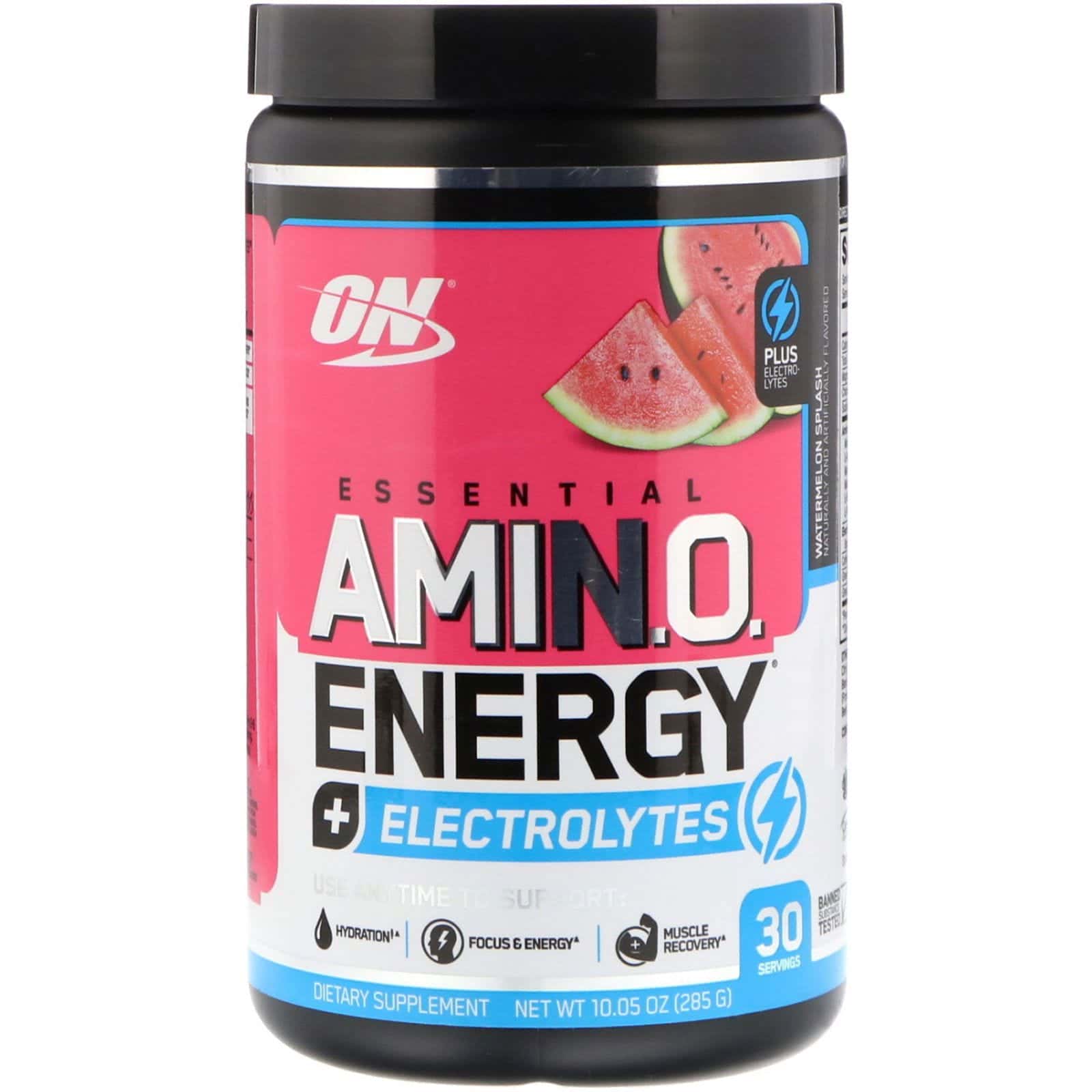 Optimum Nutrition, Energía esencial de aminoácidos + Electrolitos, toque de sandía, 10.05 oz (285 g)