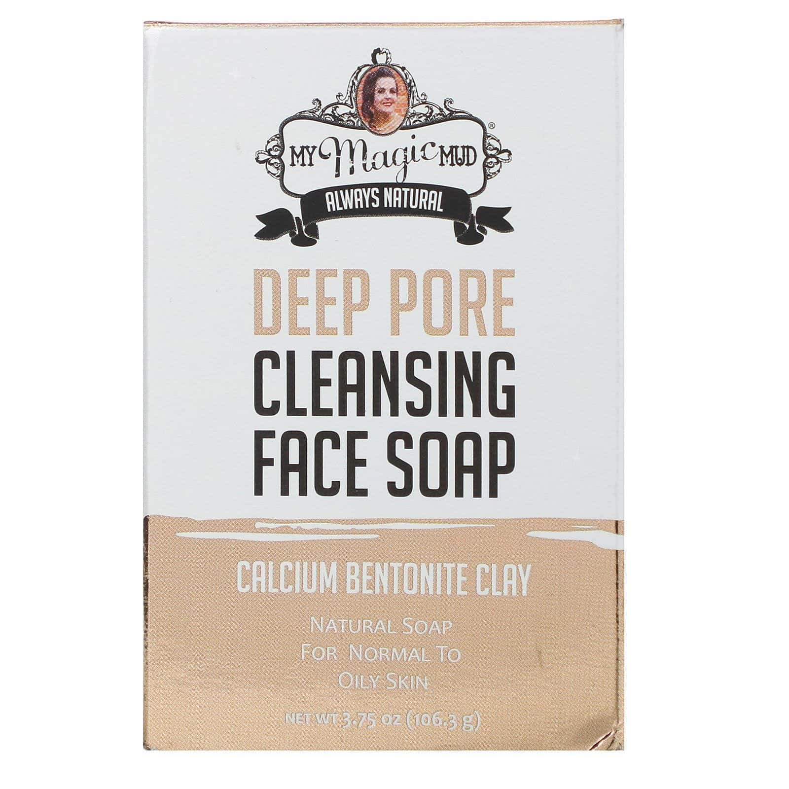 My Magic Mud, Deep Pore Cleansing Face Soap, Calcium Bentonite Clay, 3.75 oz (106.3 g)