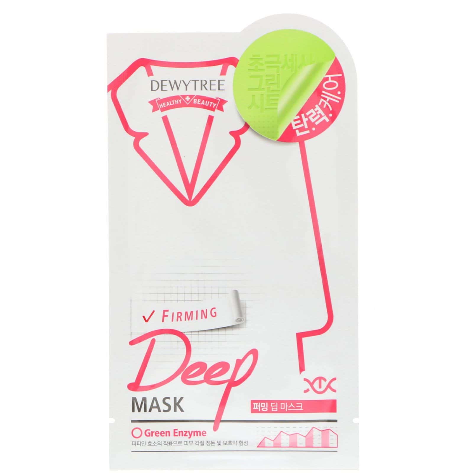Dewytree, Deep Mask, Firming, 1 Sheet, 27 g