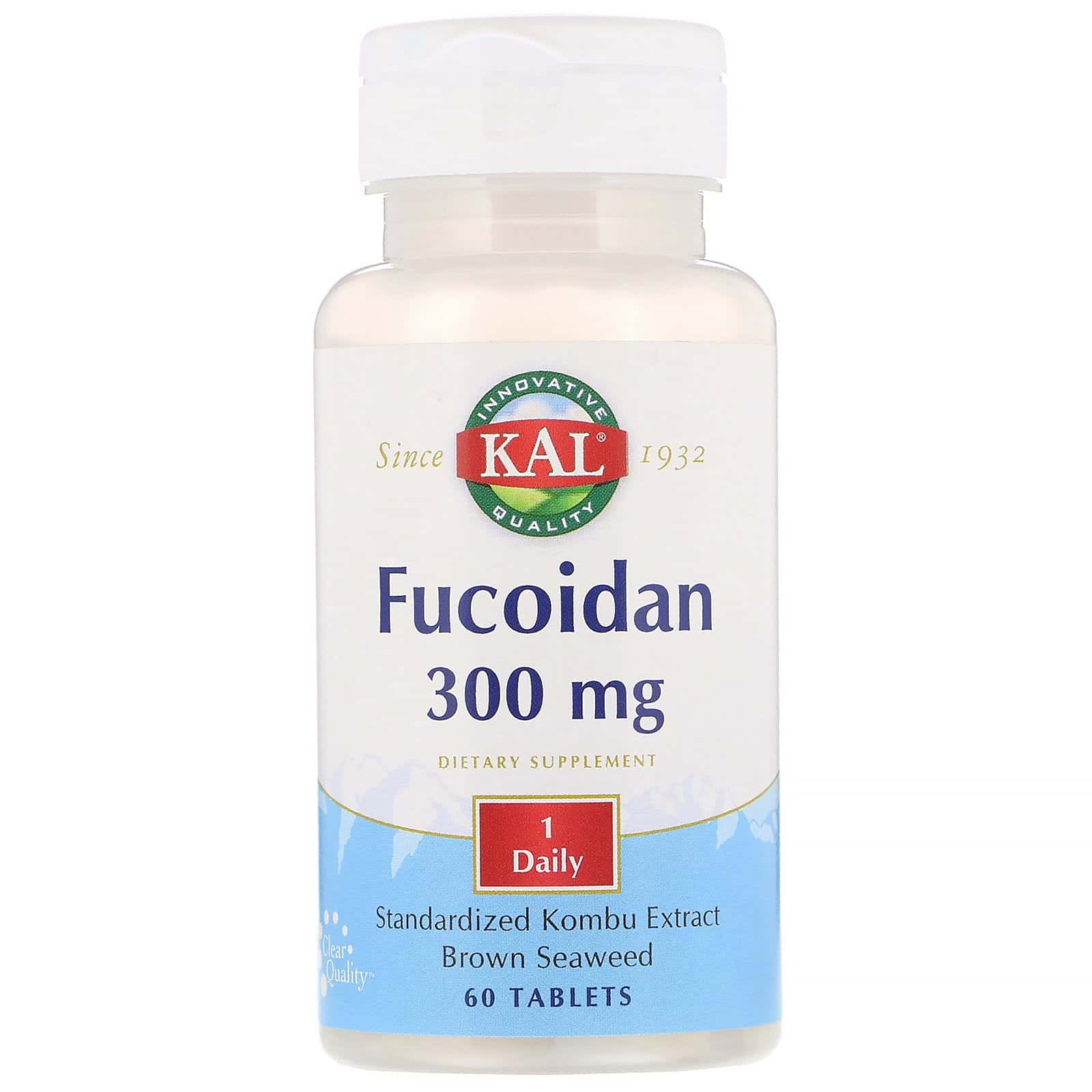 KAL, Fucoidan, 300 mg, 60 comprimidos