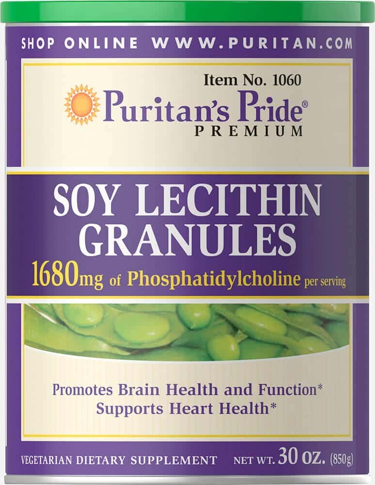 Gránulos de lecitina de soja 1680 mg