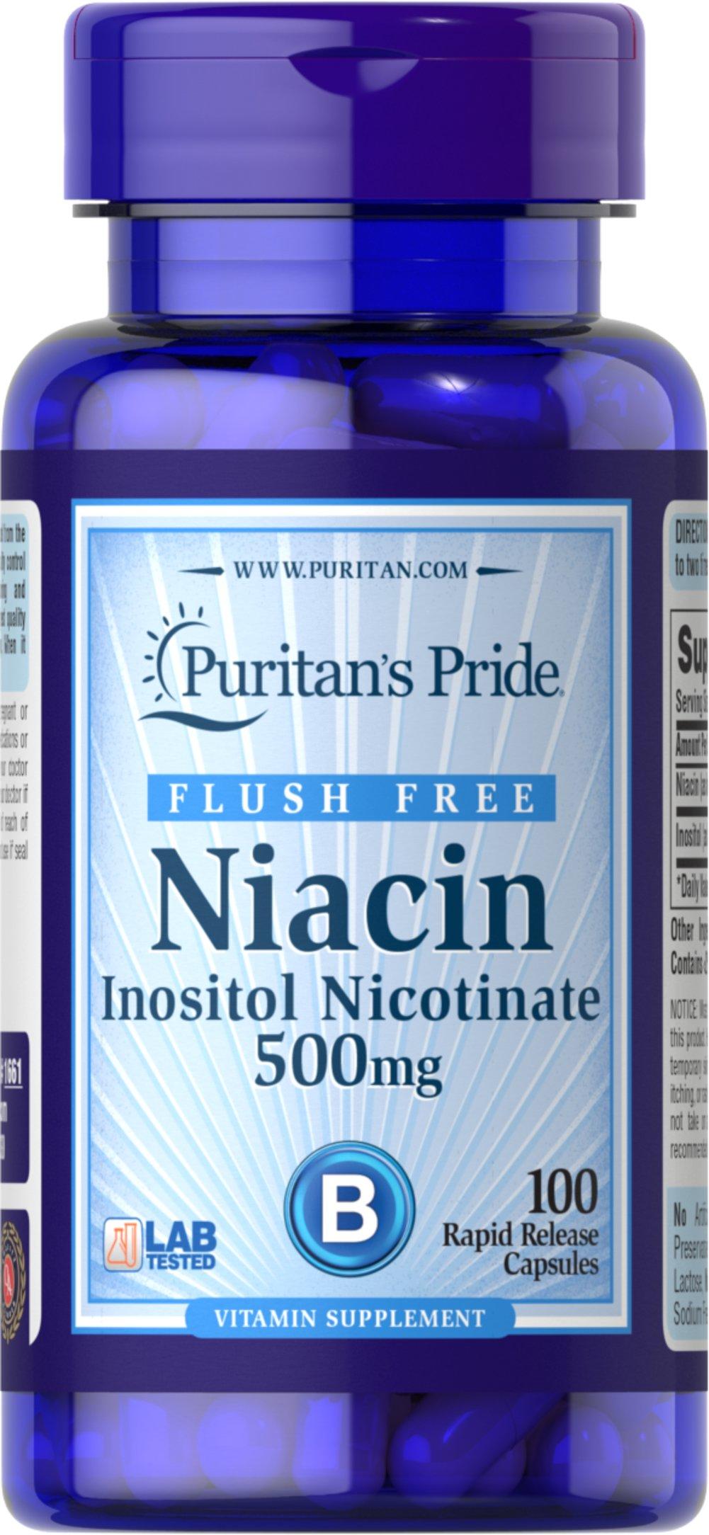 Niacina sin enjuague 500 mg