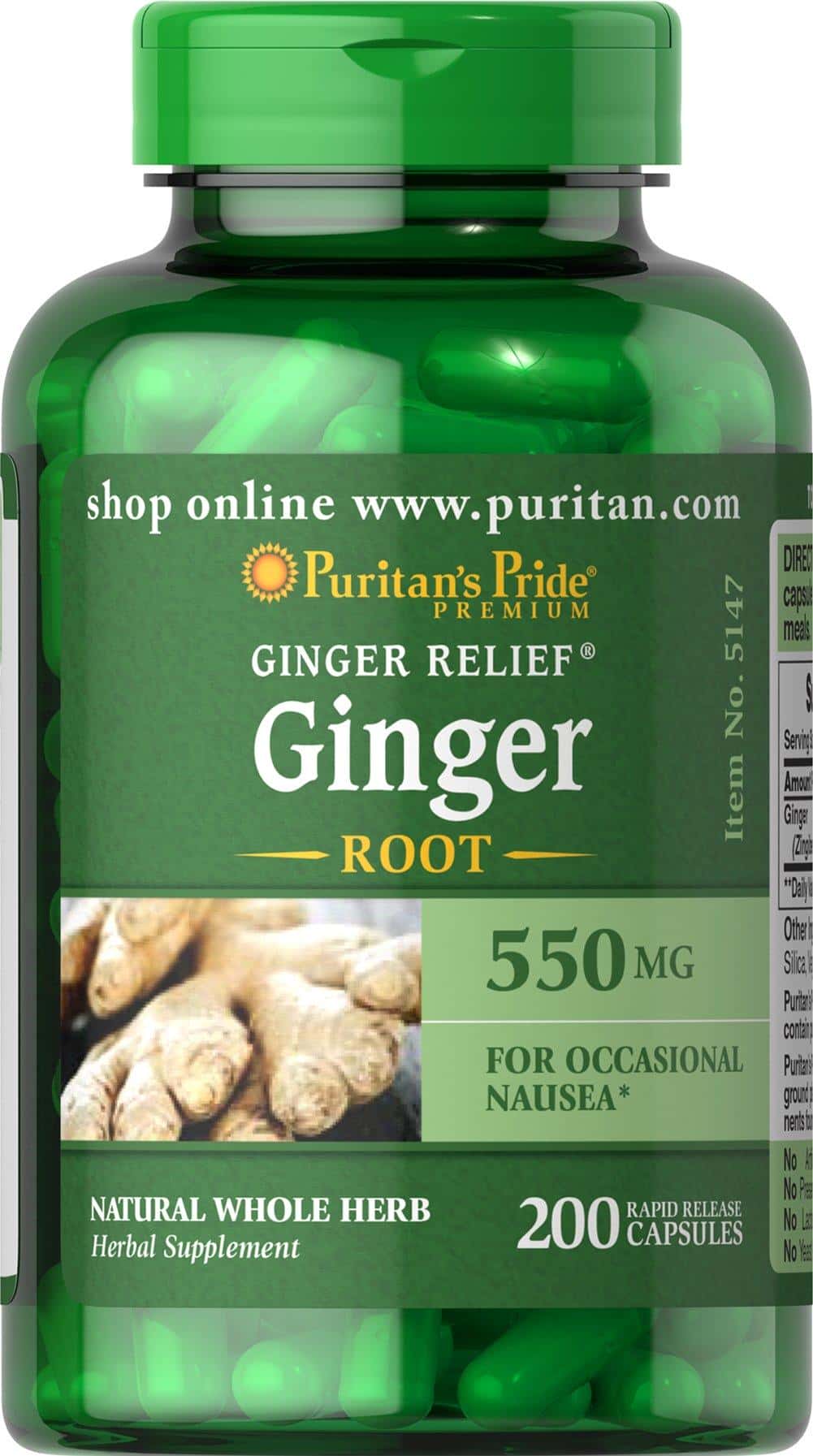 Raíz de jengibre 550 mg