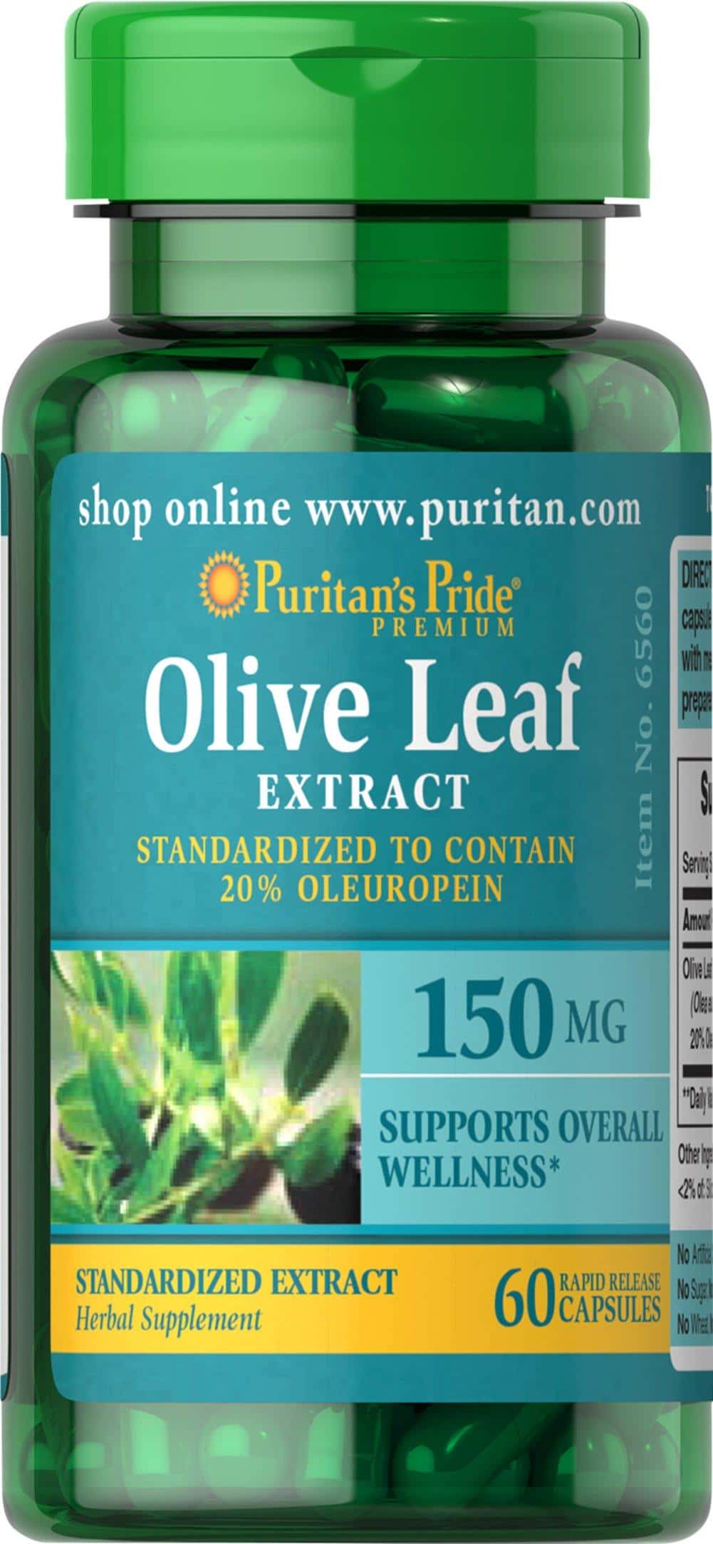 Extracto estandarizado de hoja de olivo 150 mg