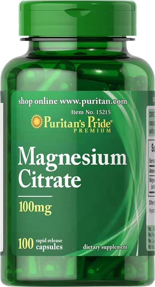 Citrato de magnesio 100 mg