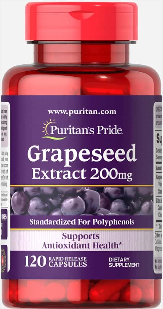 Extracto de semilla de uva 200 mg
