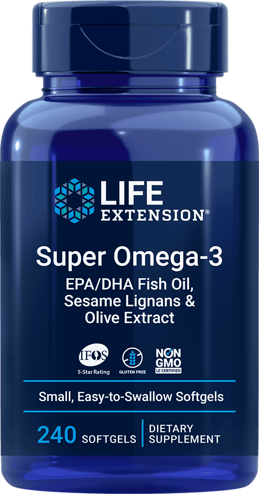 Super Omega-3 EPA/DHA Fish Oil, Sesame Lignans & Olive Extract