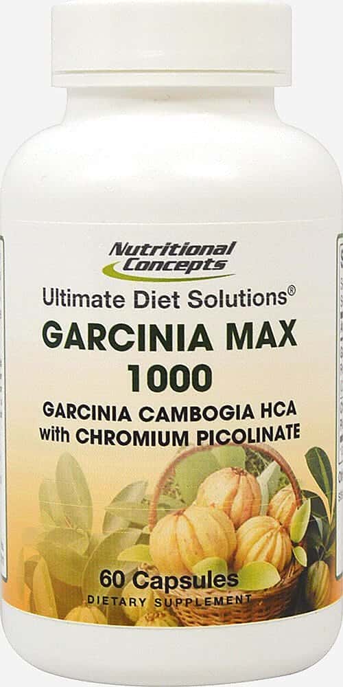 Garcinia Cambogia HCA Max 1000 con picolinato de cromo