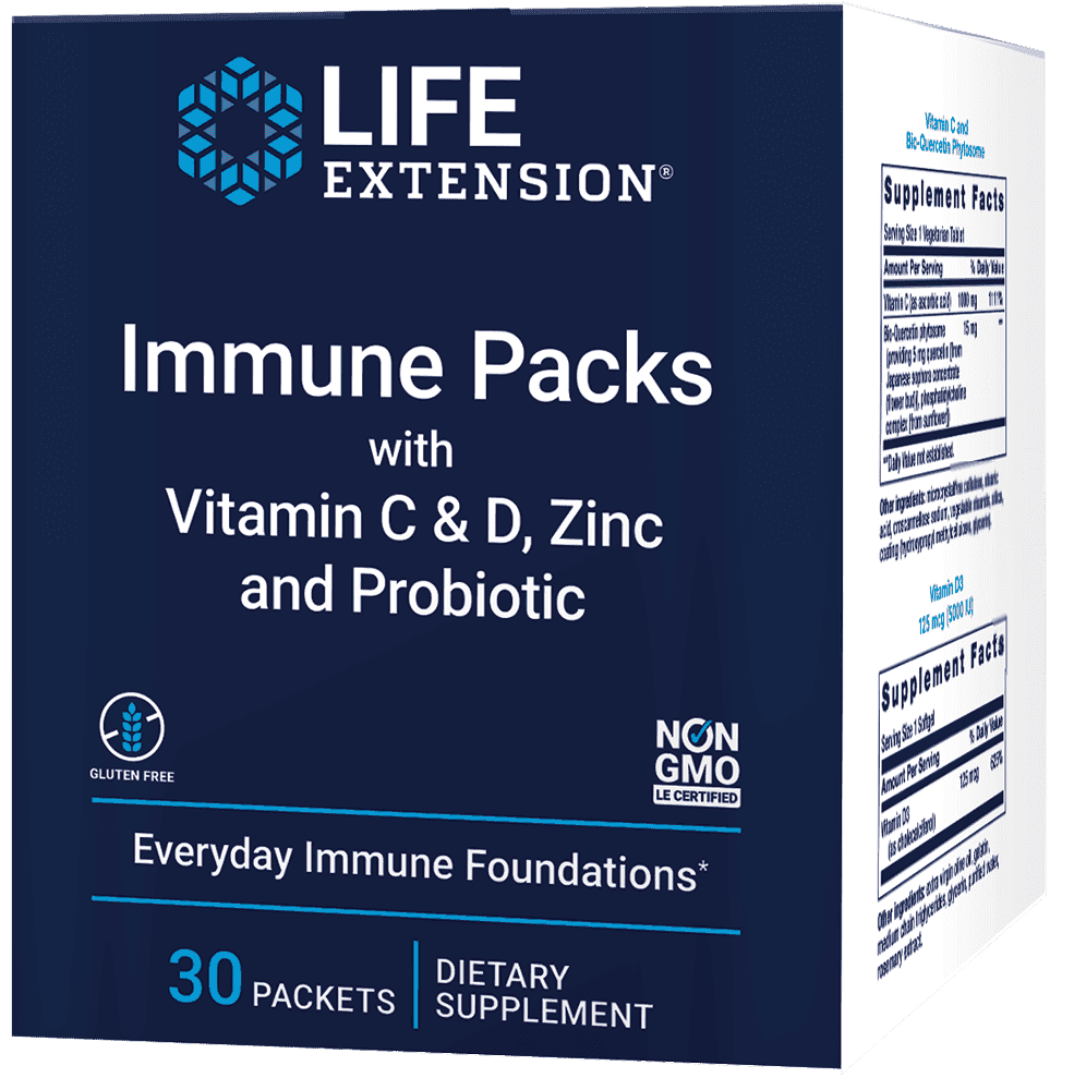 Immune Packs with Vitamin C & D, Zinc and Probiotic
