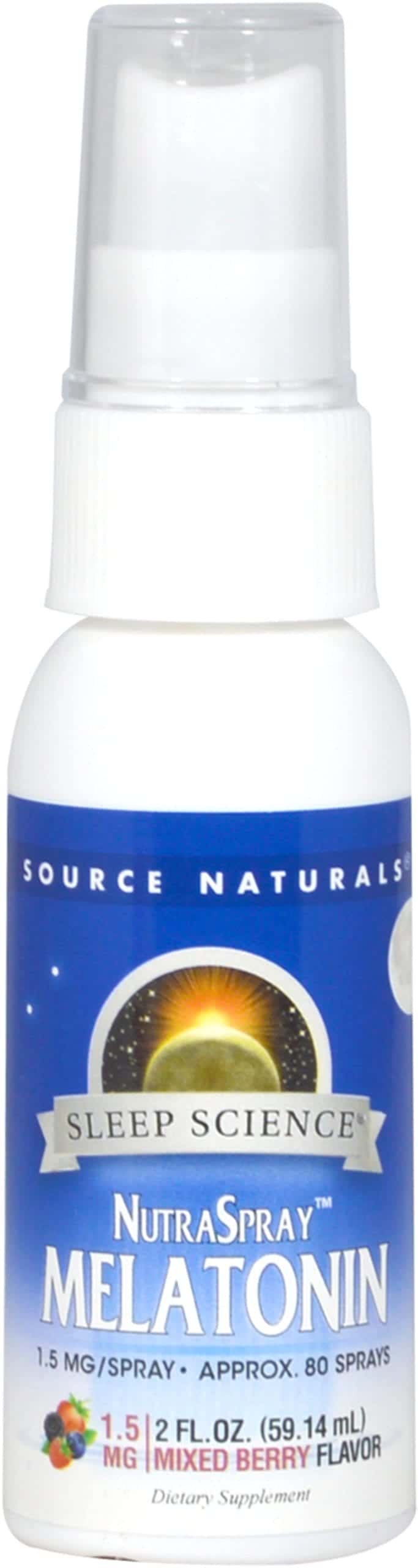 Sleep Science NutraSpray Melatonina 1,5 mg de bayas mixtas