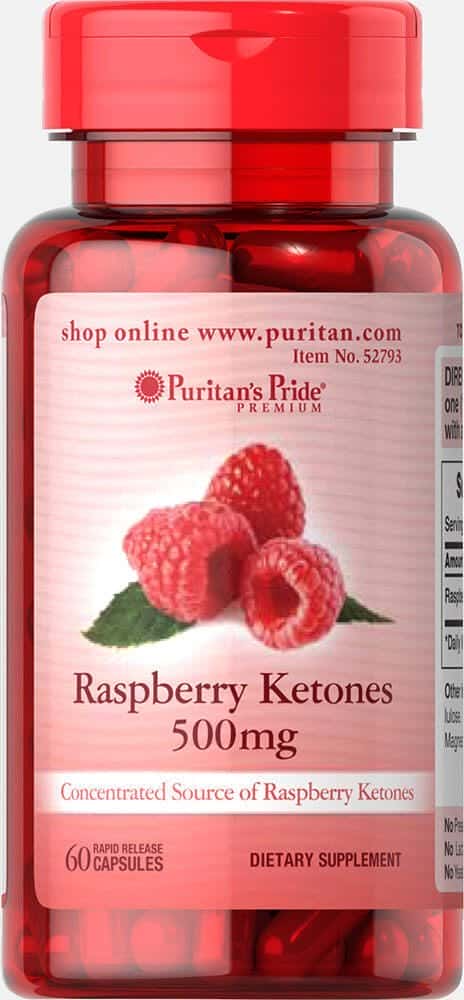 Cetonas de frambuesa 500 mg
