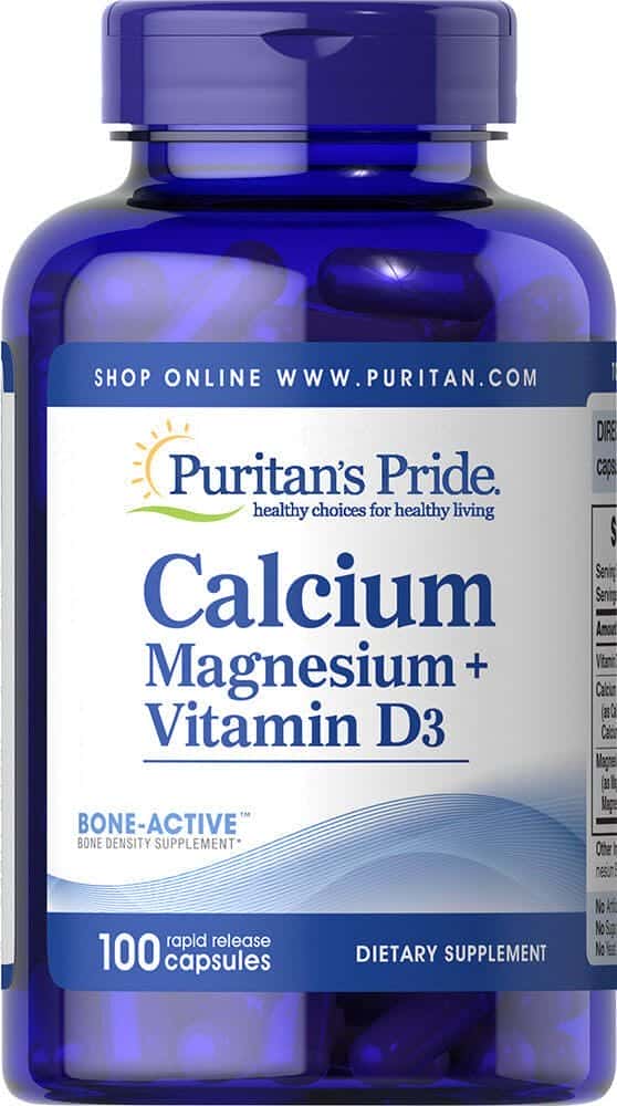 Calcio, magnesio más vitamina D