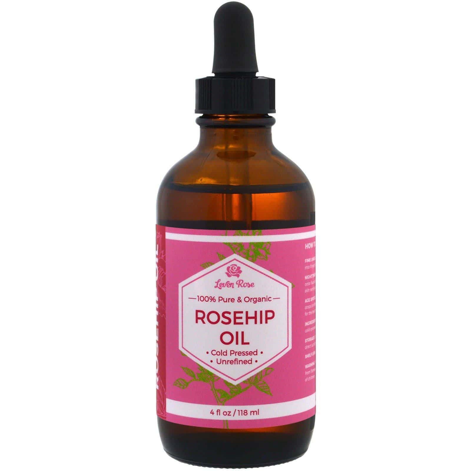 Leven Rose, Aceite 100 % puro y orgánico de Rosa Mosqueta, 4 fl oz (118 ml)