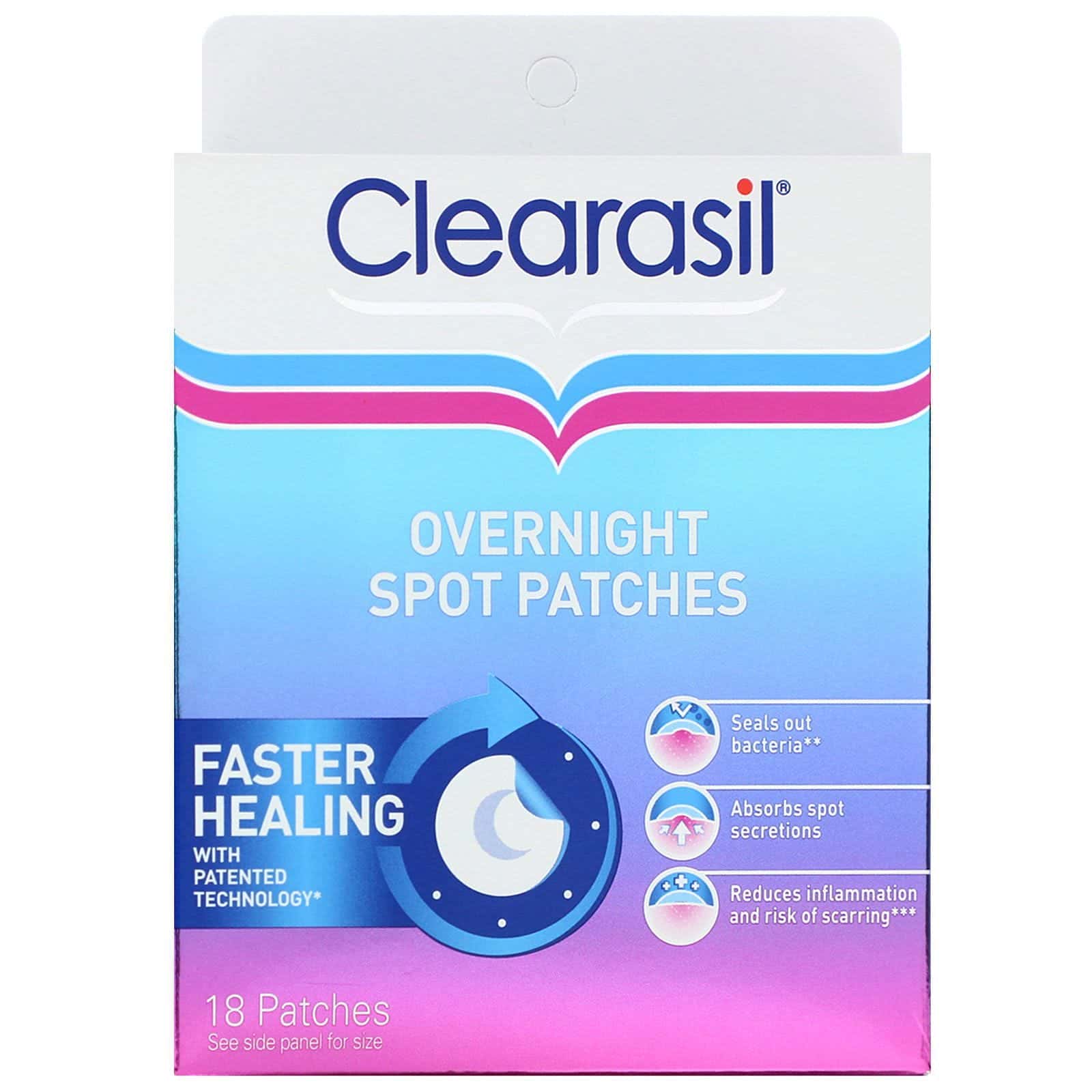Clearasil, Overnight Spot Patches, 18 Patches