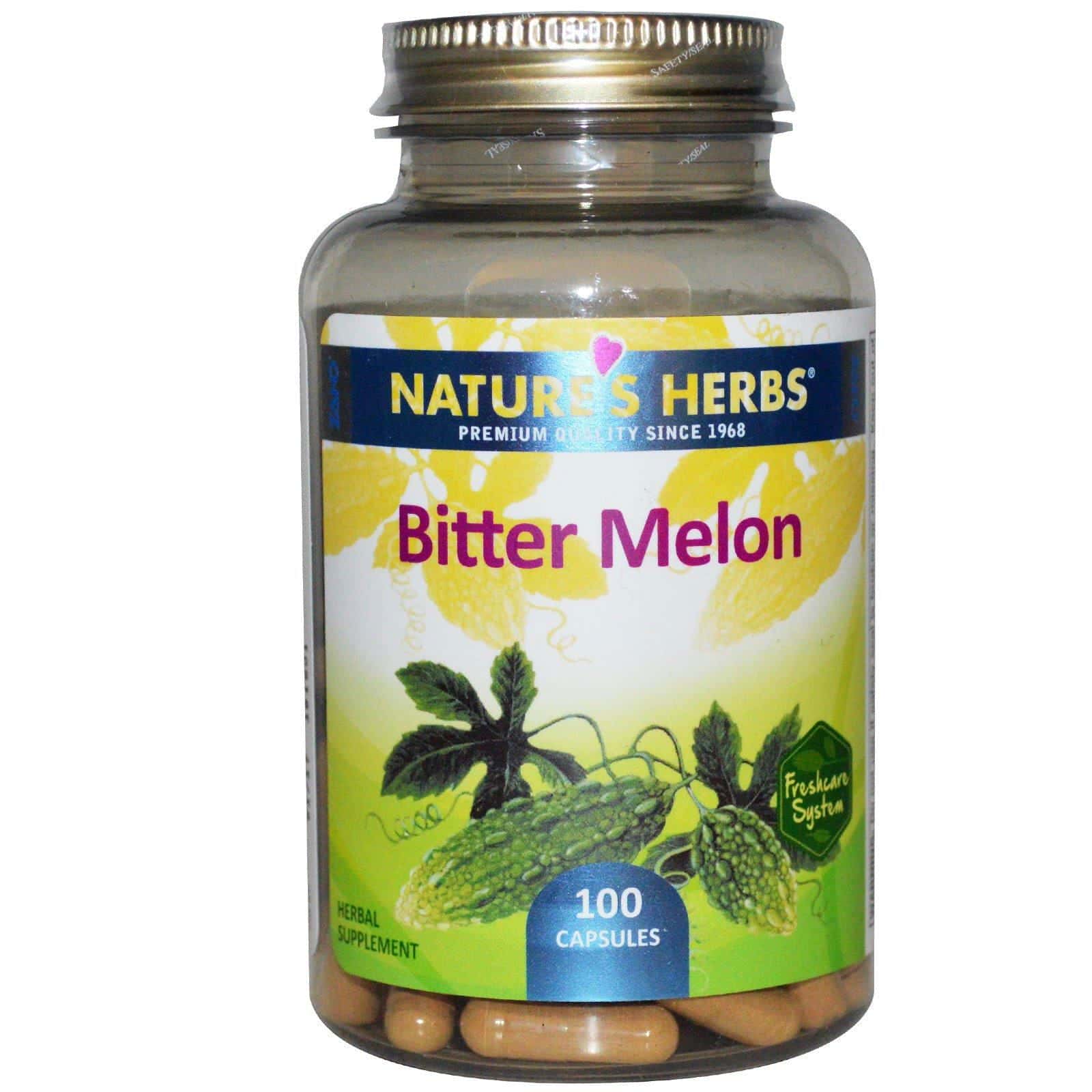 Nature's Herbs, Melón amargo, 100 cápsulas