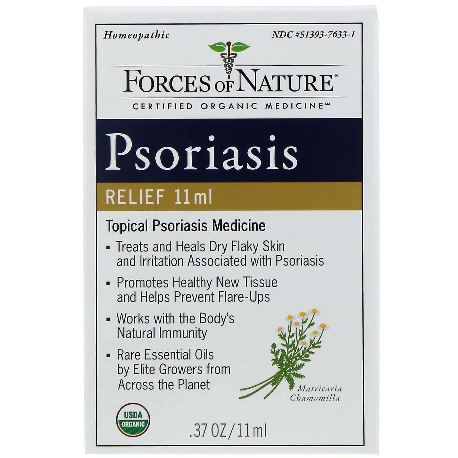 Forces of Nature, Alivio para la psoriasis, 11 ml (0,37 oz)