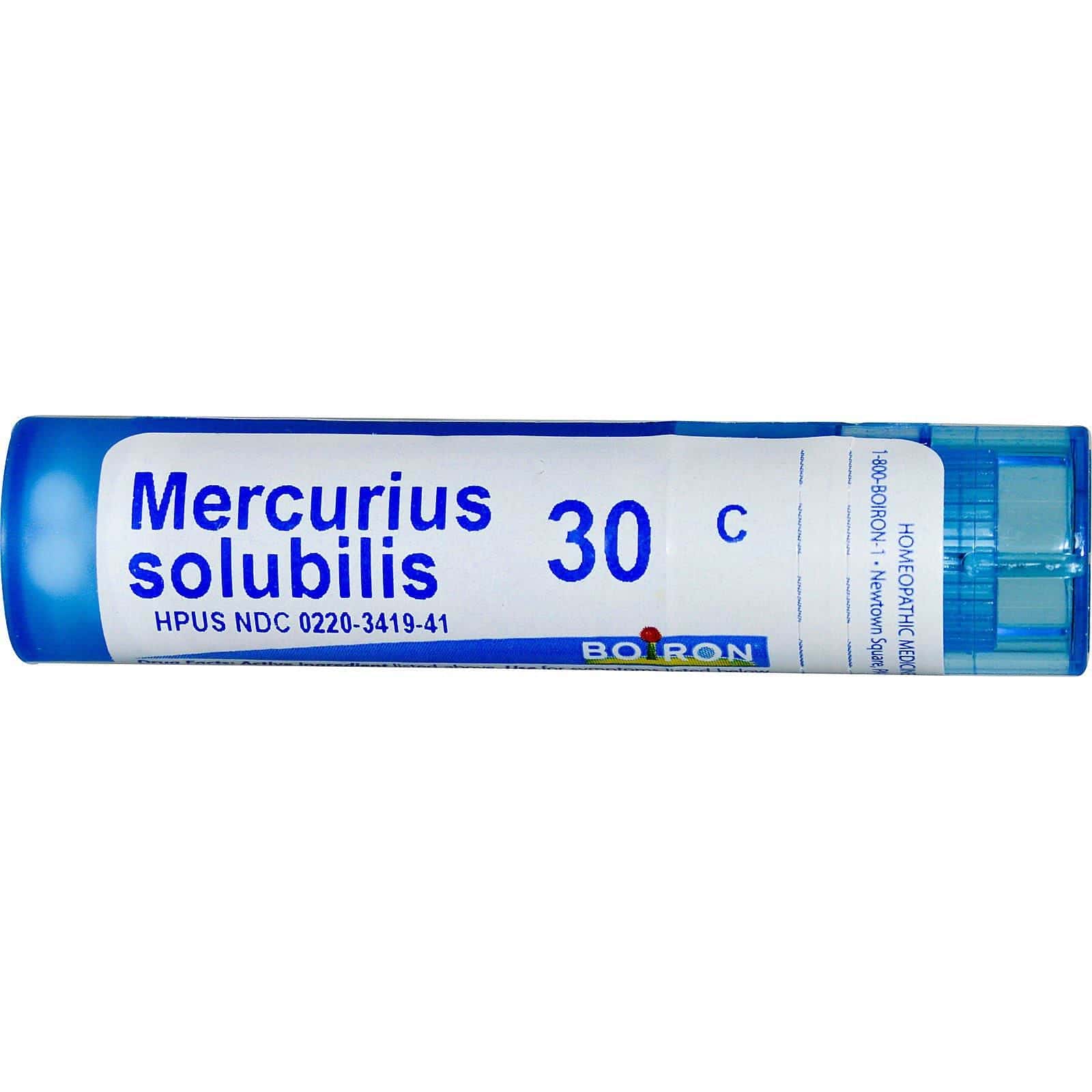 Boiron, Single Remedies, Mercurius Solubilis, 30C, Aproximadamente 80 bolitas
