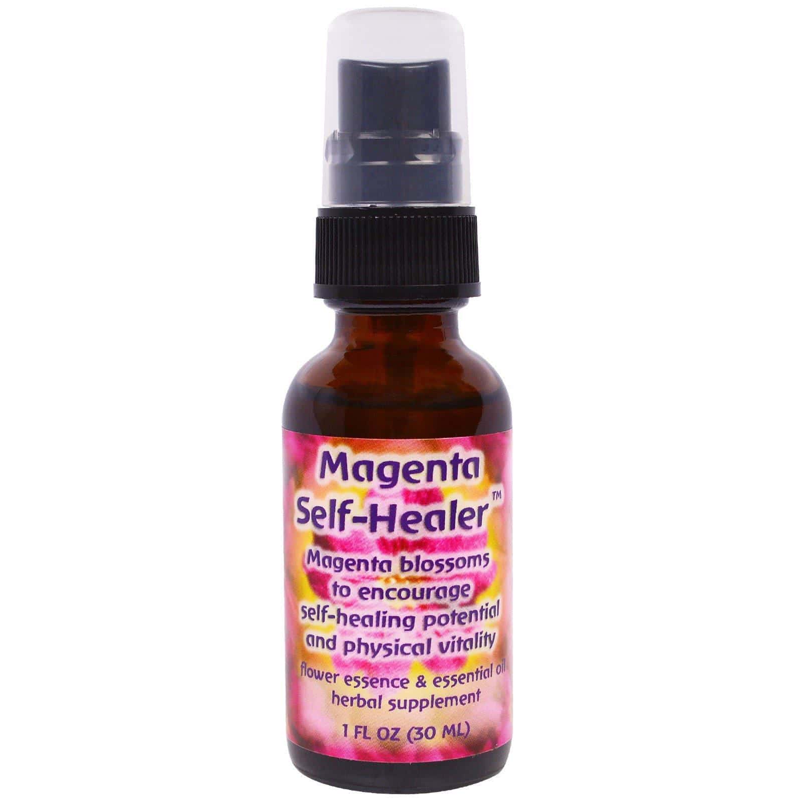 Flower Essence Services, Magenta auto-sanadora, aceite esencial & esencia floral, 30 ml (1 fl oz)
