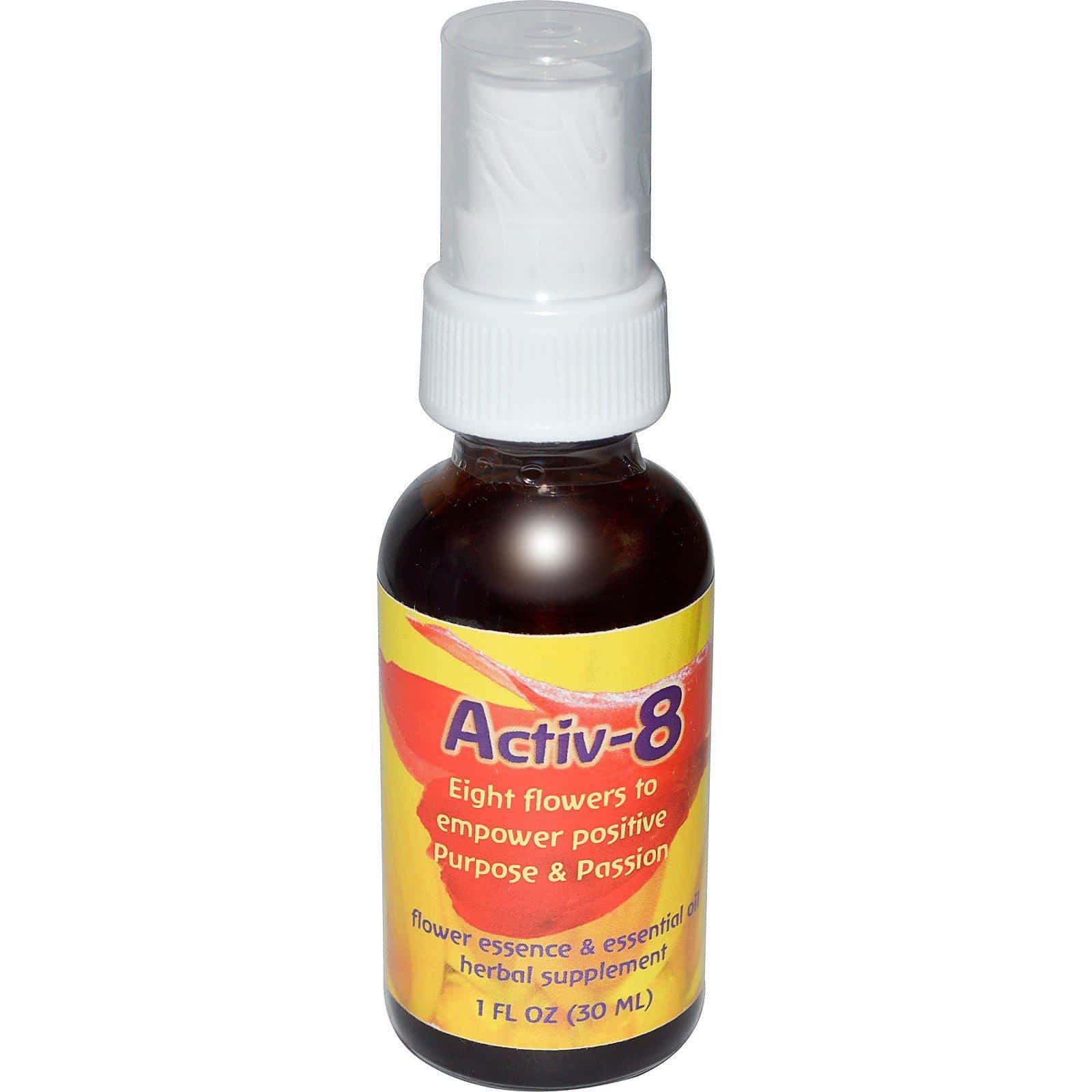 Flower Essence Services, Aceite esencial & esencia floral Activ-8, 1 fl oz (30 ml)