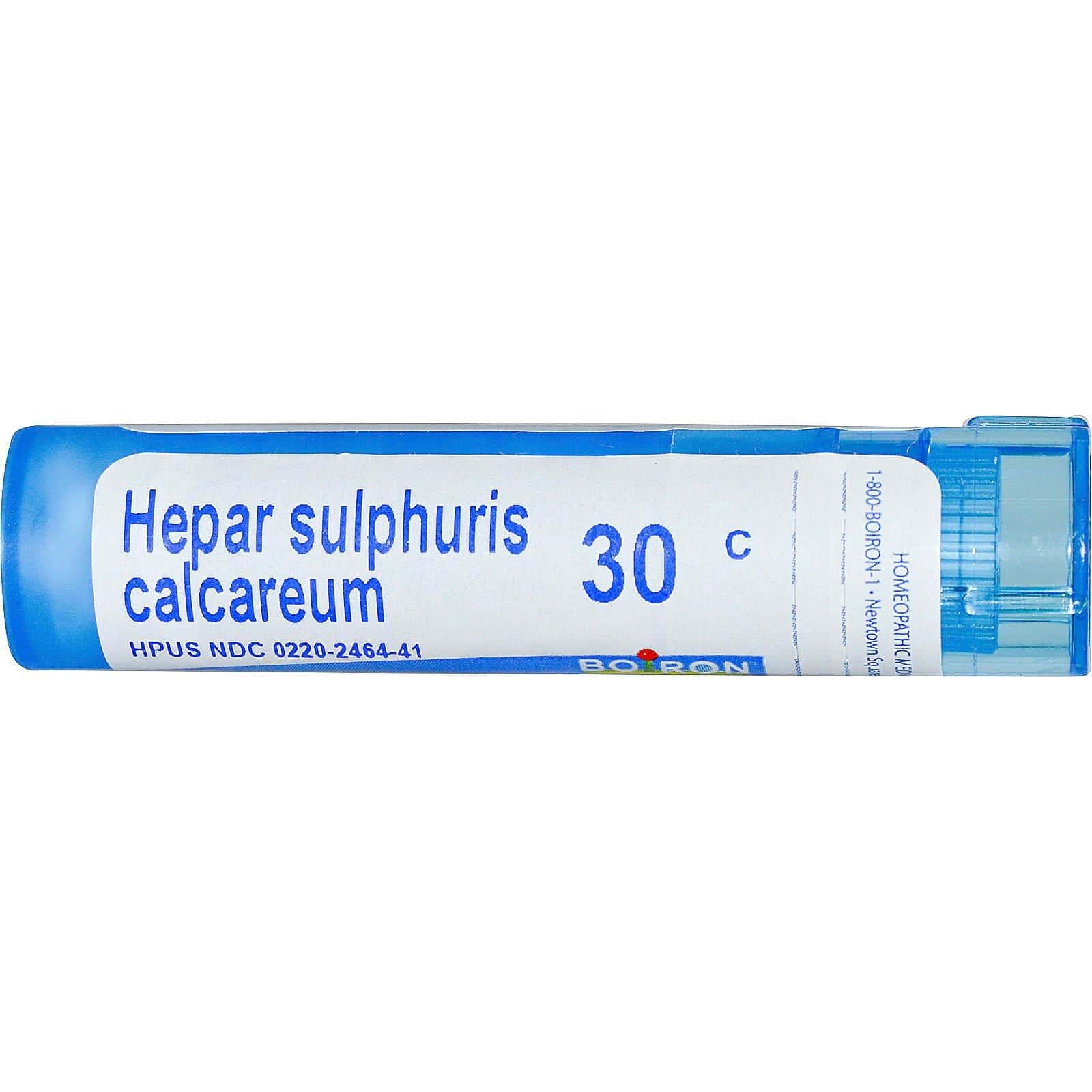 Boiron, Single Remedies, Hepar Sulphuris Calcareum, 30C, Aproximadamente 80 bolitas
