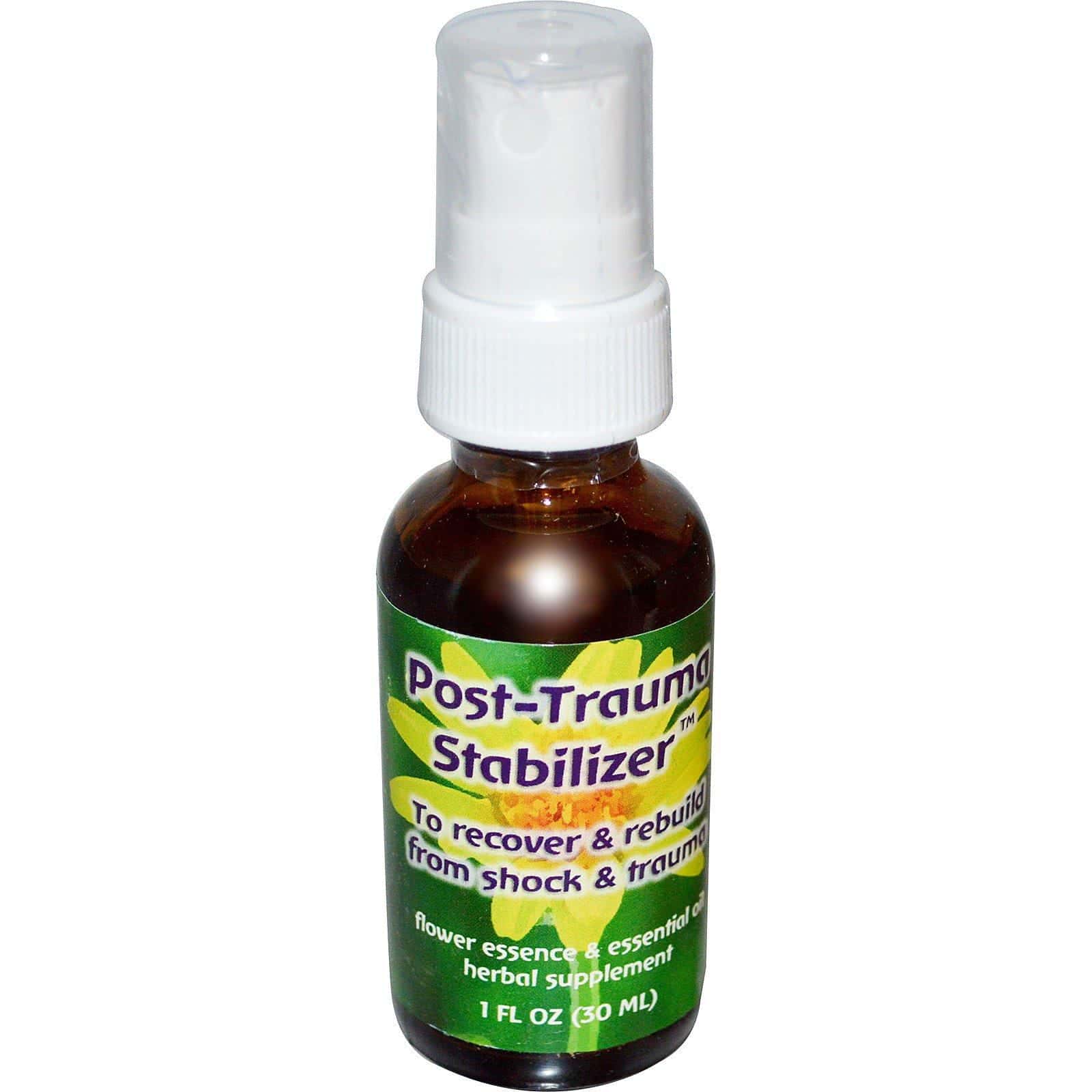 Flower Essence Services, Quintessentials, estabilizador postraumático, esencia floral y aceite esencial, 1 fl oz (30 ml)