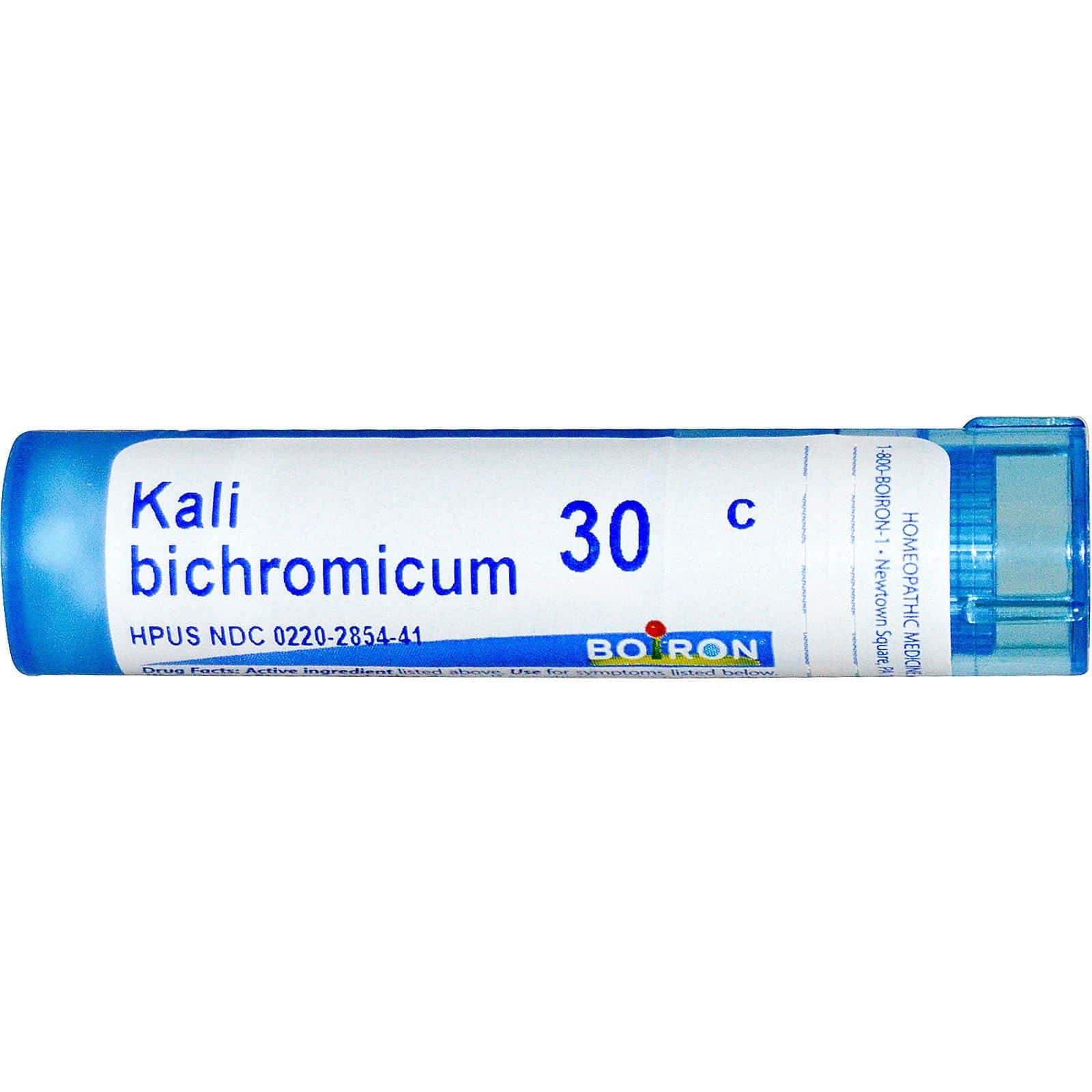 Boiron, Single Remedies, Kali Bichromicum, 30C, aprox. 80 gránulos