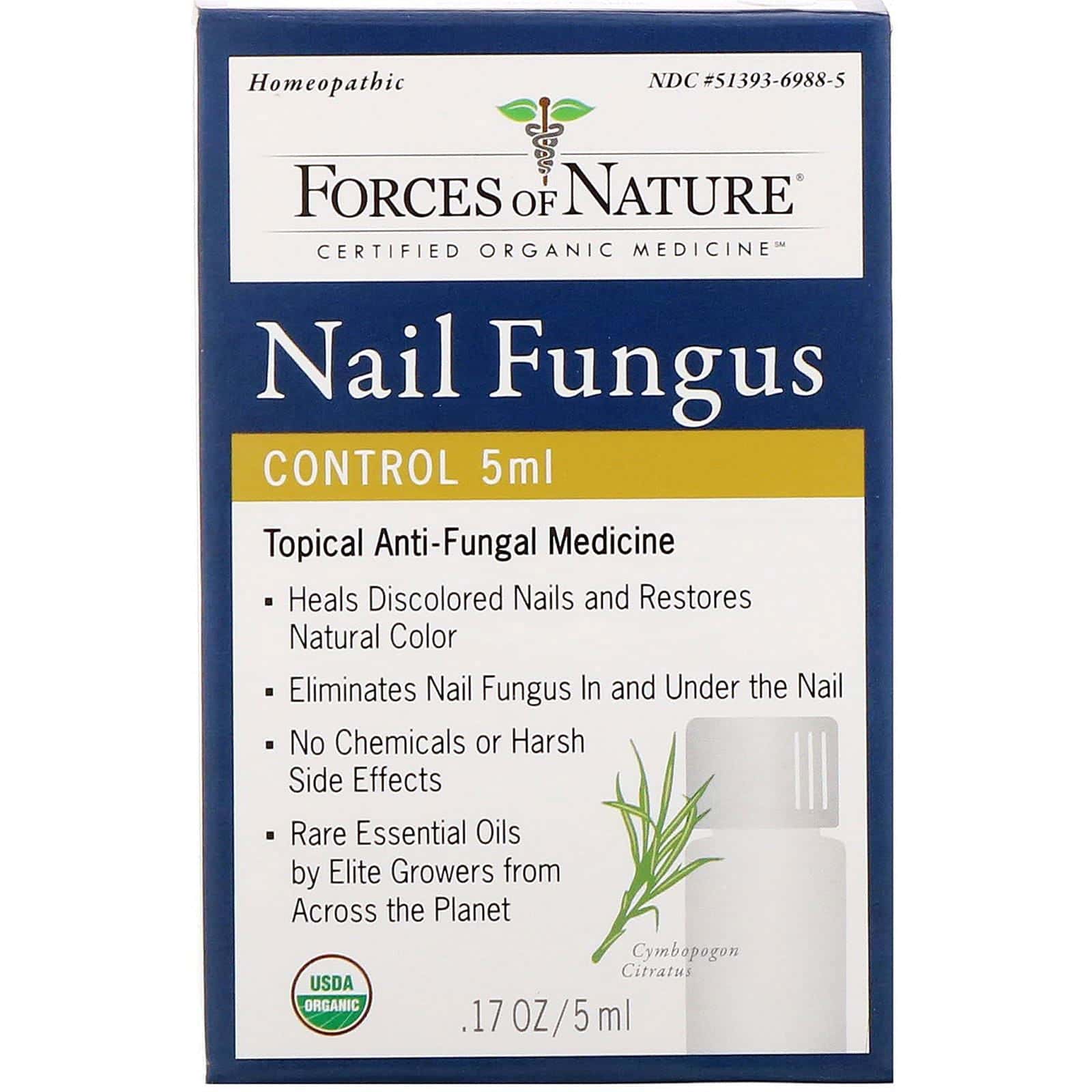Forces of Nature, Para controlar los hongos en los pies, 5 ml (0,17 oz)