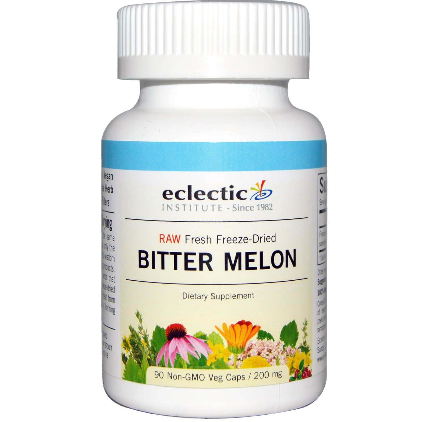 Eclectic Institute, Melón amargo, 200 mg, 90 cápsulas vegetales sin OGMs