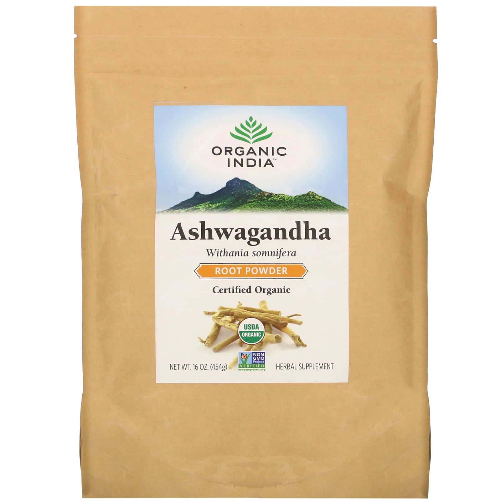 Organic India, Ashwagandha Root Powder, 16 oz (454 g)