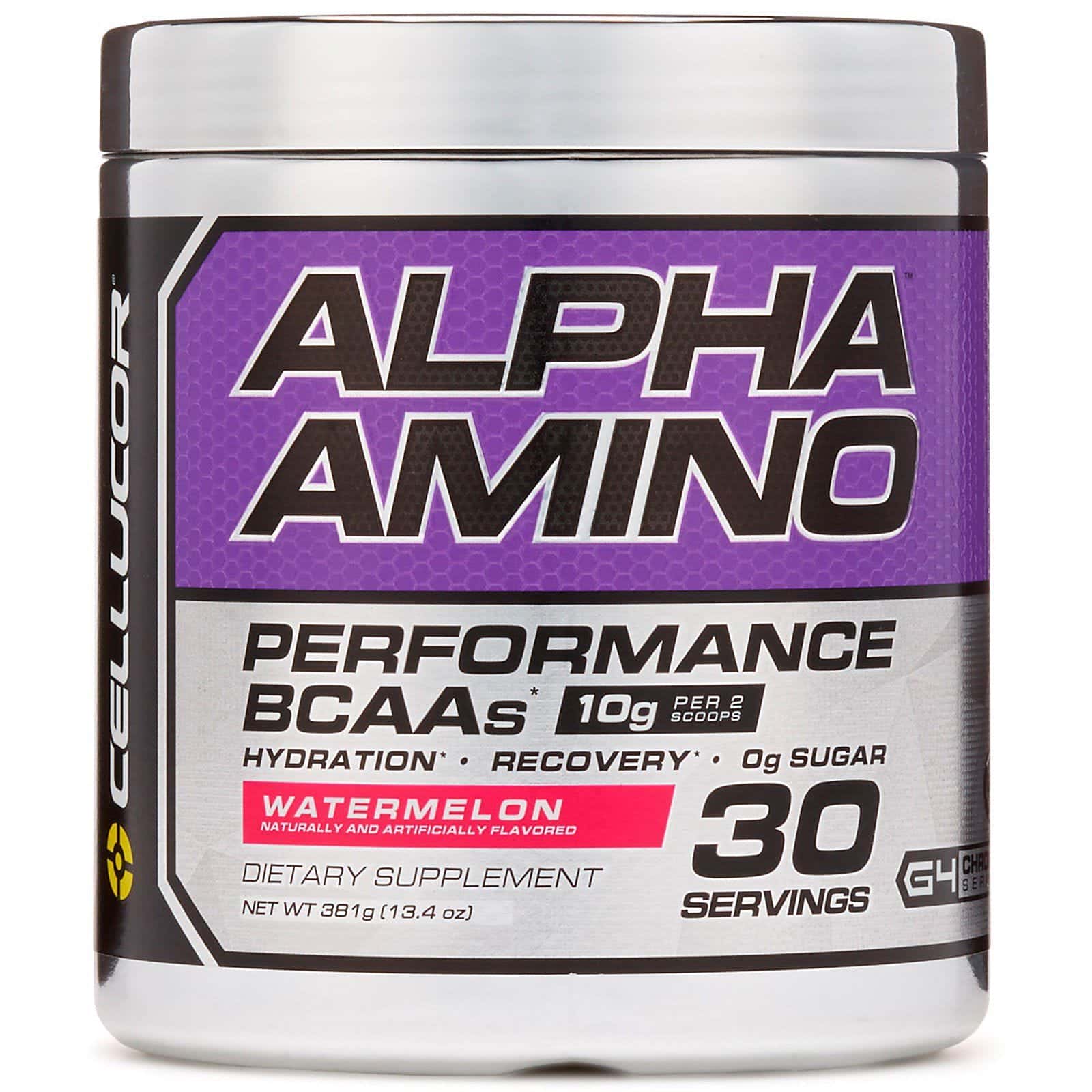 Cellucor, Alpha Amino, BCAA de alto rendimiento, Sandía, 13.4 oz (381 g)