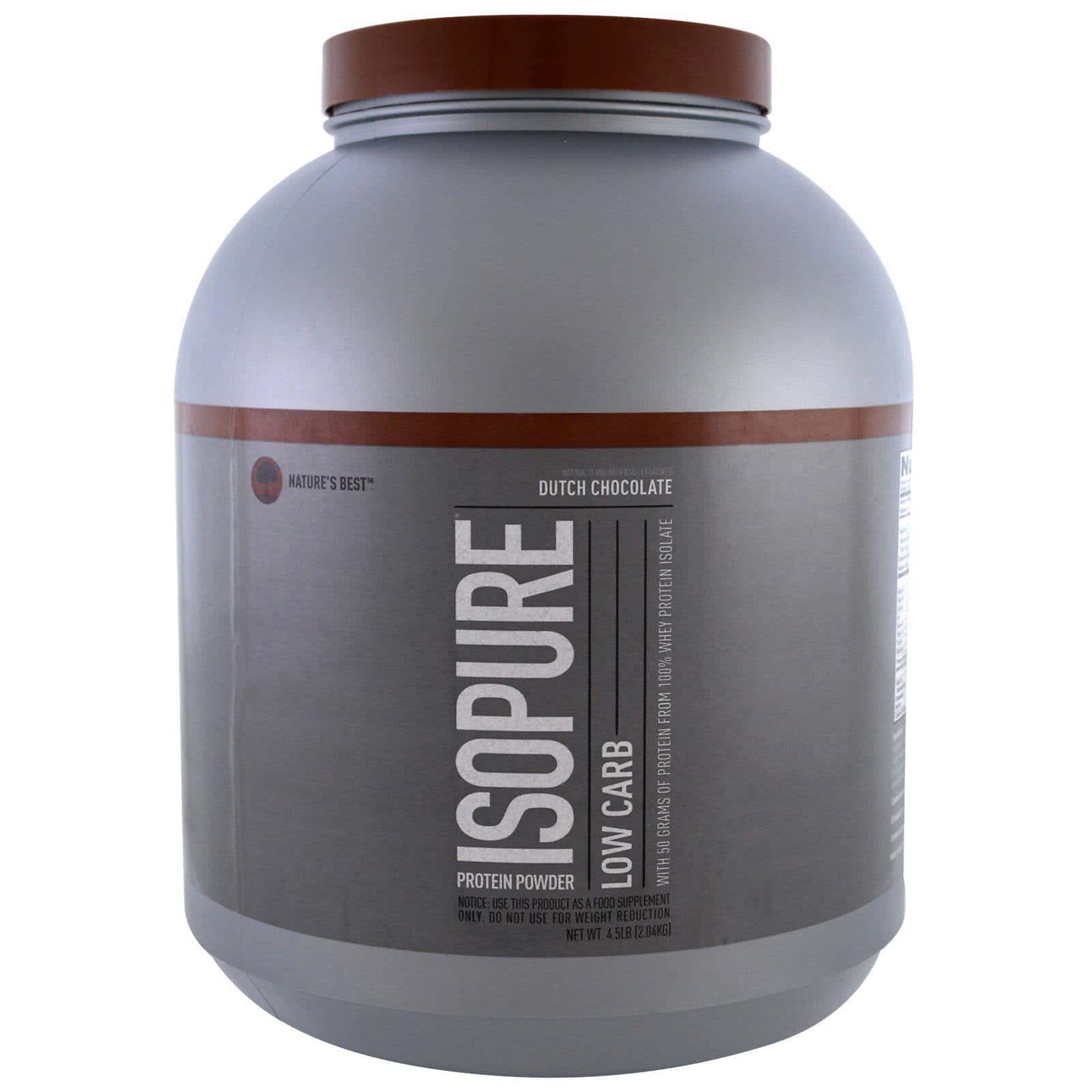 Isopure, Proteína en polvo con bajo contenido de carbohidratos, Chocolate holandés, 2,04 kg (4,5 lb)