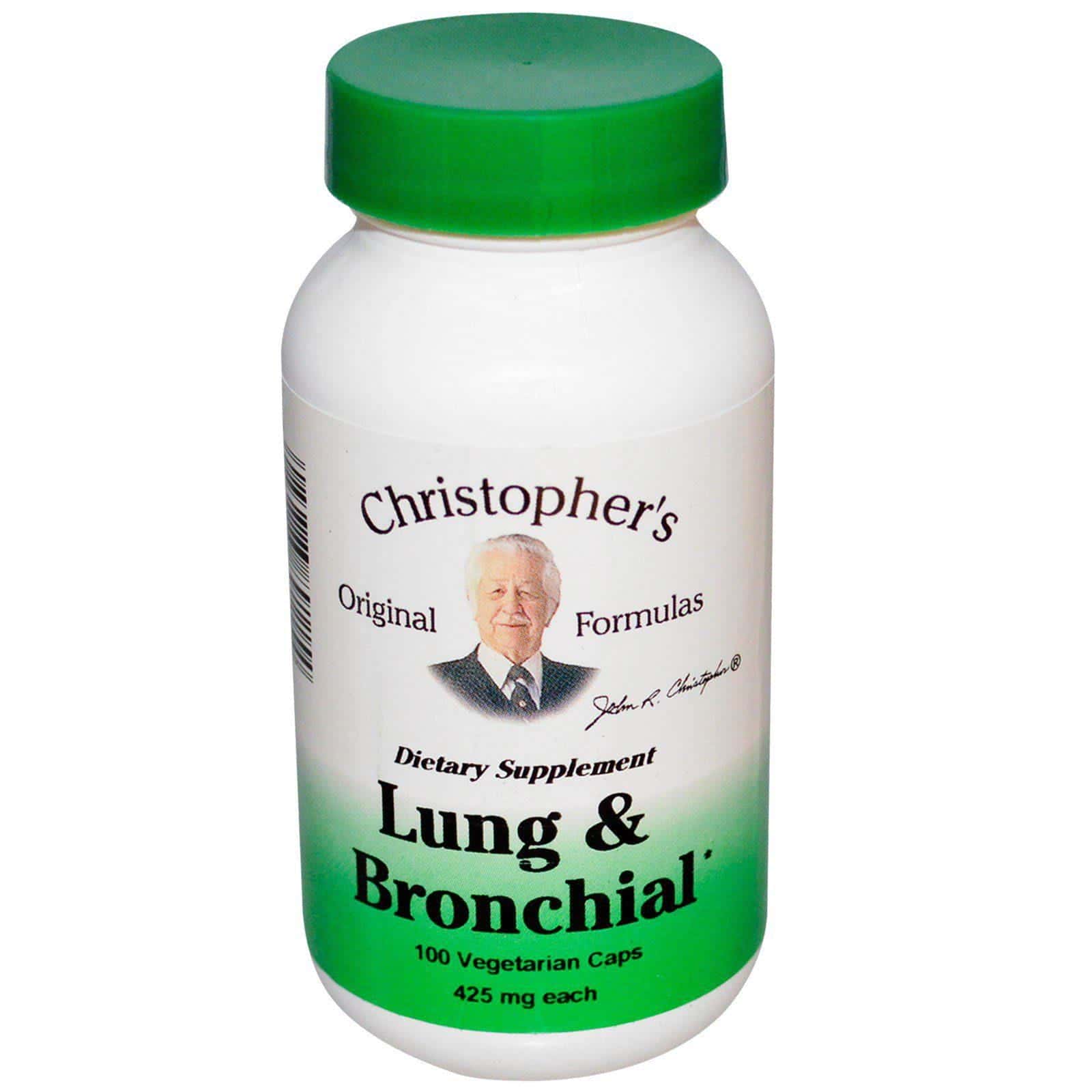 Christopher's Original Formulas, Lung and Bronchial, 425 mg, 100 Vegetarian Caps