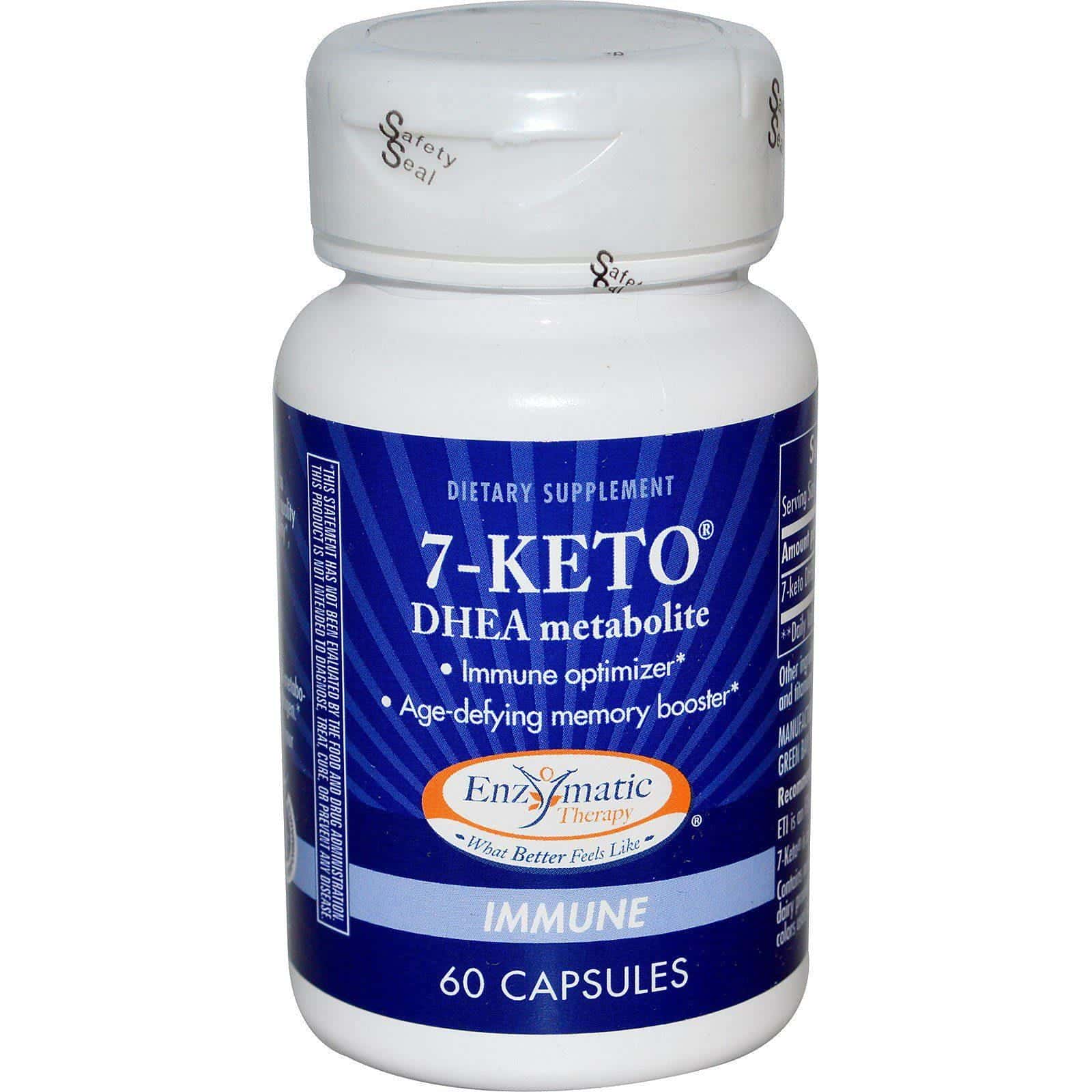 Enzymatic Therapy, 7-KETO, metabolito de DHEA, 60 cápsulas