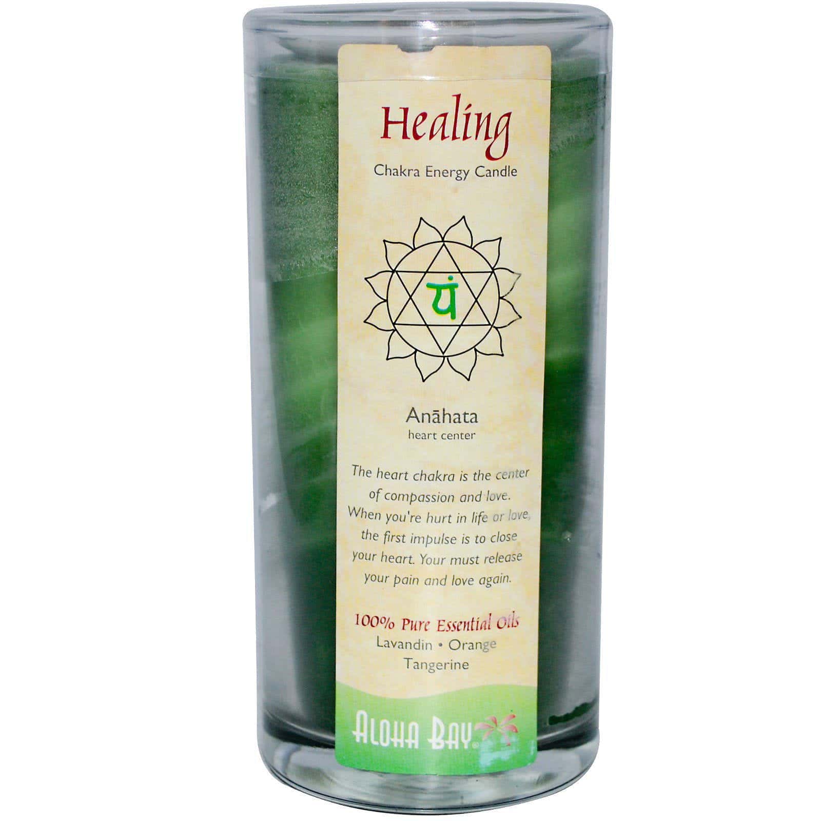 Aloha Bay, Vela Energía Chakra, Curación, Lavandina • Naranja • Mandarina, 11 oz
