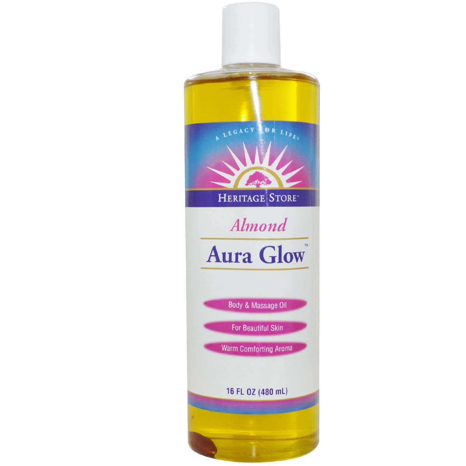 Heritage Store, Aura Glow, Almendra, 16 fl oz (480 ml)