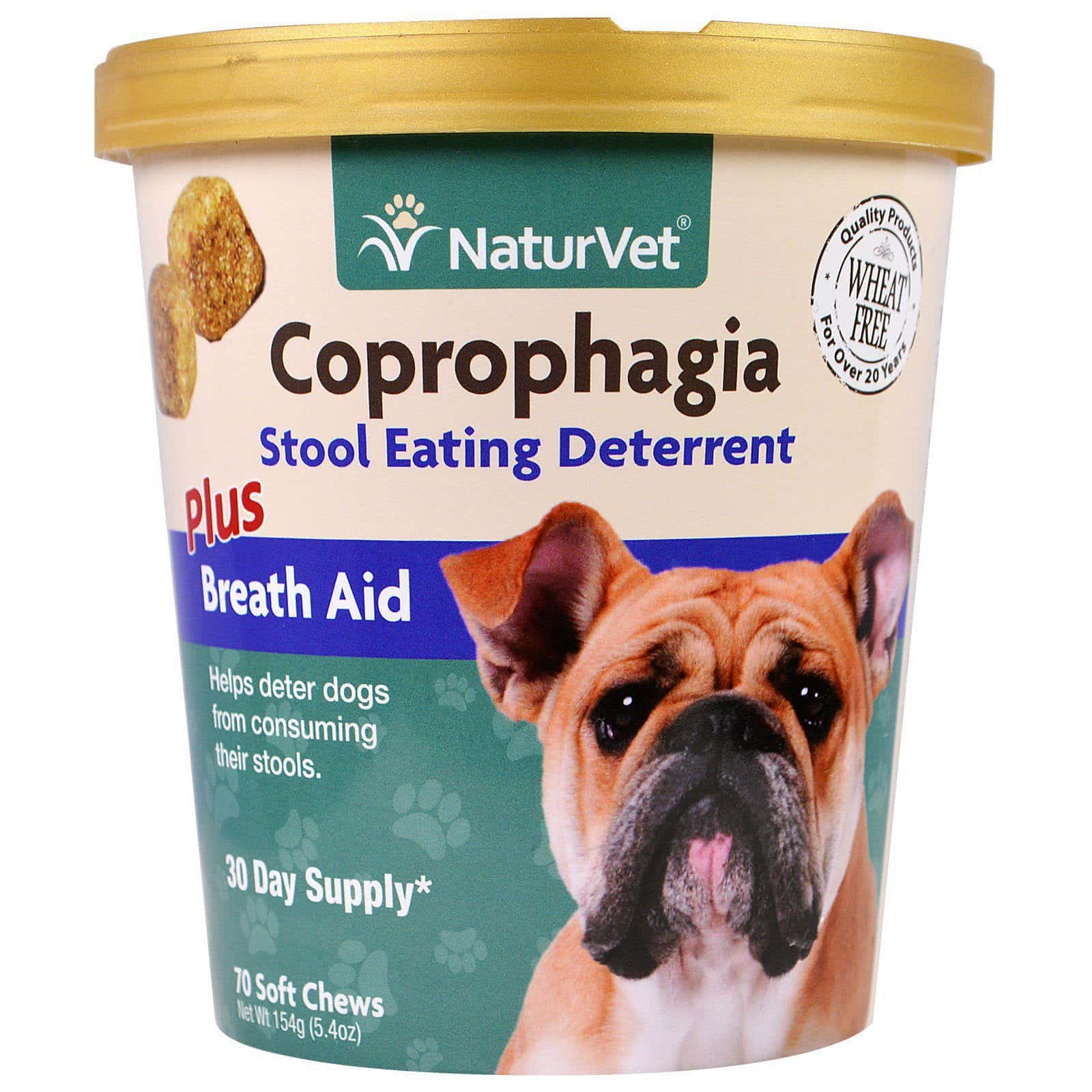 NaturVet, Coprofagia, disuasor de la comida de heces más ayuda al aliento, 70 masticables suaves, 5.4 oz (154 g)