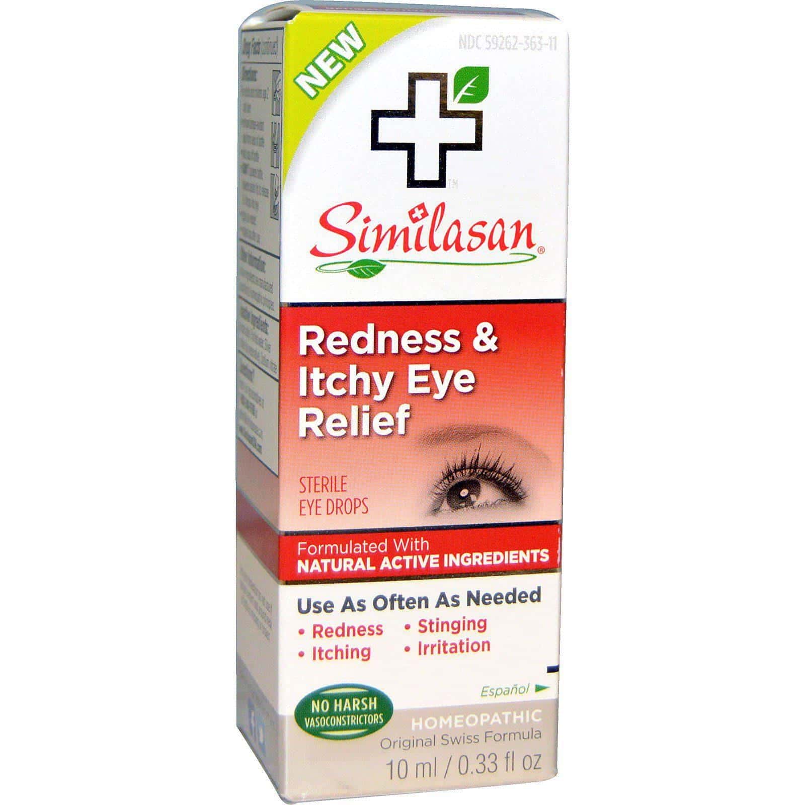 Similasan, Alivio del enrojecimiento y la picazón en los ojos, 0.33 fl oz (10 ml)
