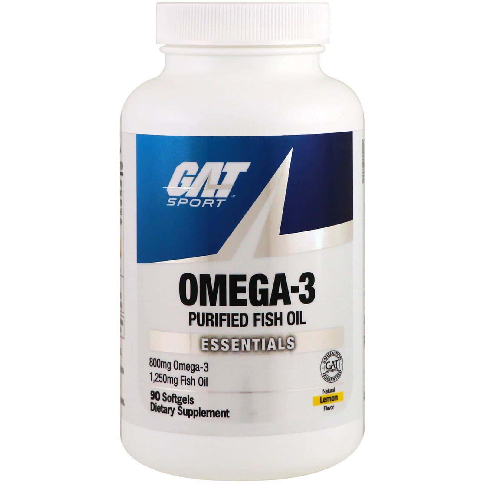 GAT, Omega 3, Limón, 90 cápsulas de gel