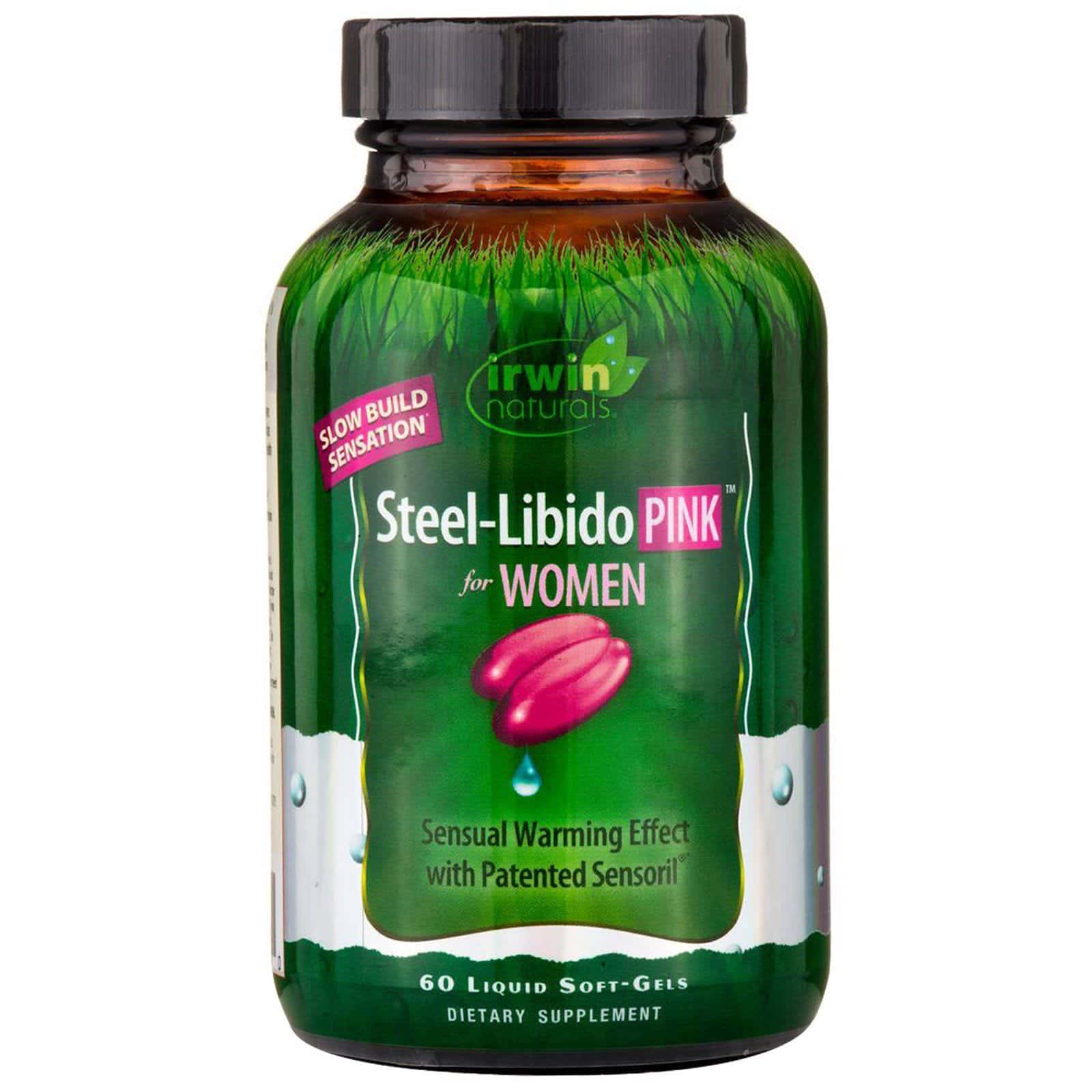 Irwin Naturals, Acero-Libido, Rosa, Para Mujer, 60 cápsulas líquida blandas