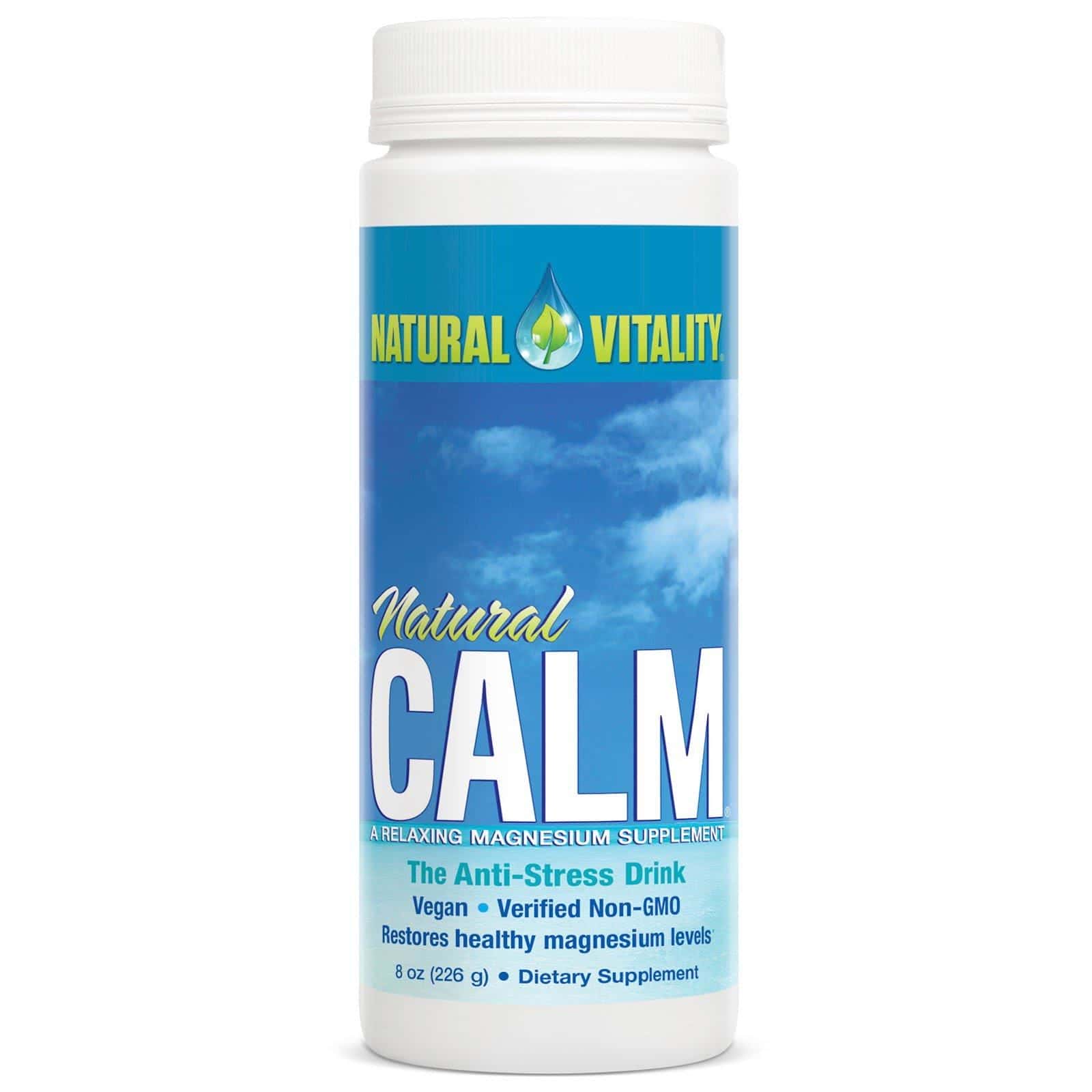 Natural Vitality, Natural Calm, la bebida antiestrés, original (sin sabor), 8 onzas (226 gramos)