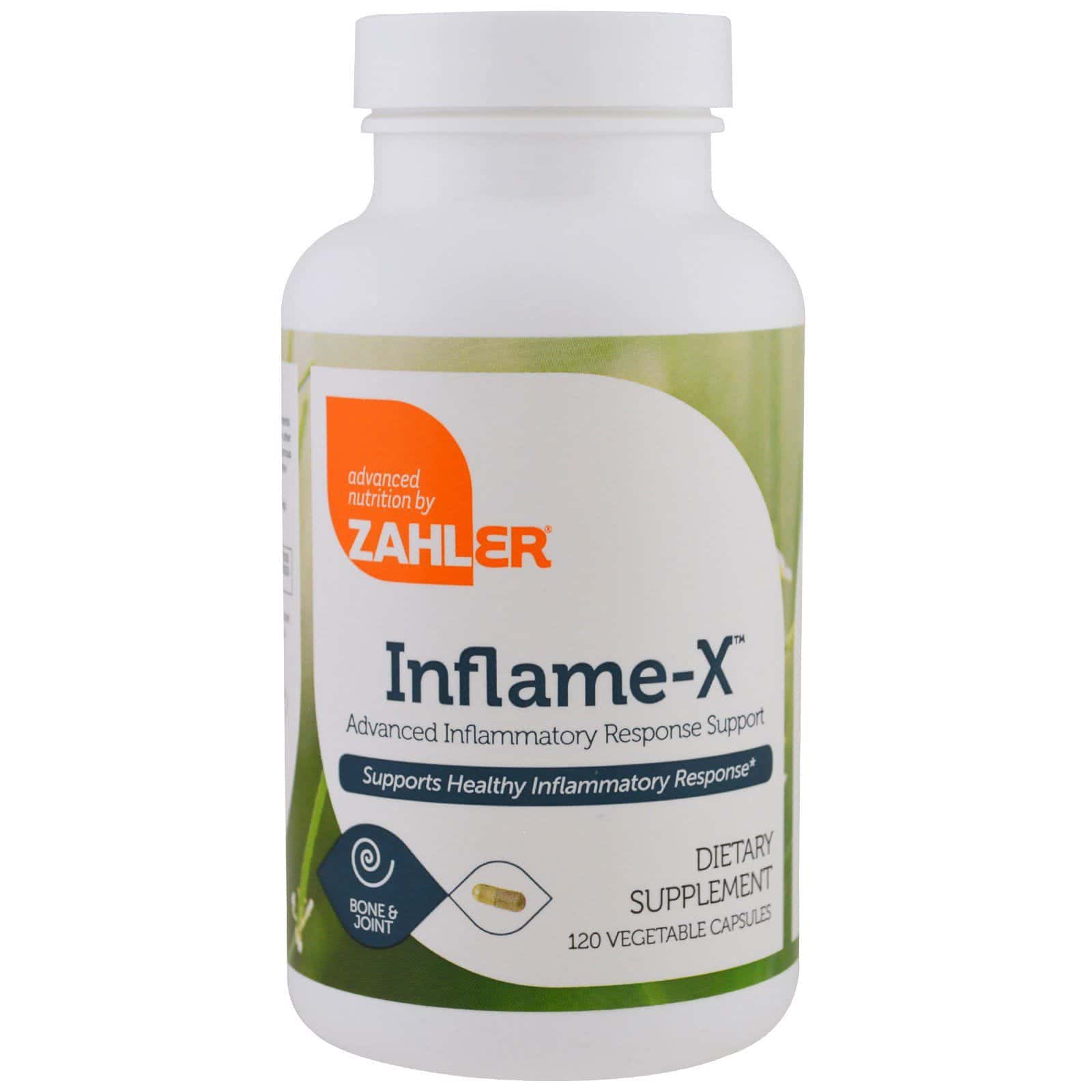 Zahler, Inflame-X, soporte avanzado para la respuesta inflamatoria, 120 cápsulas vegetales